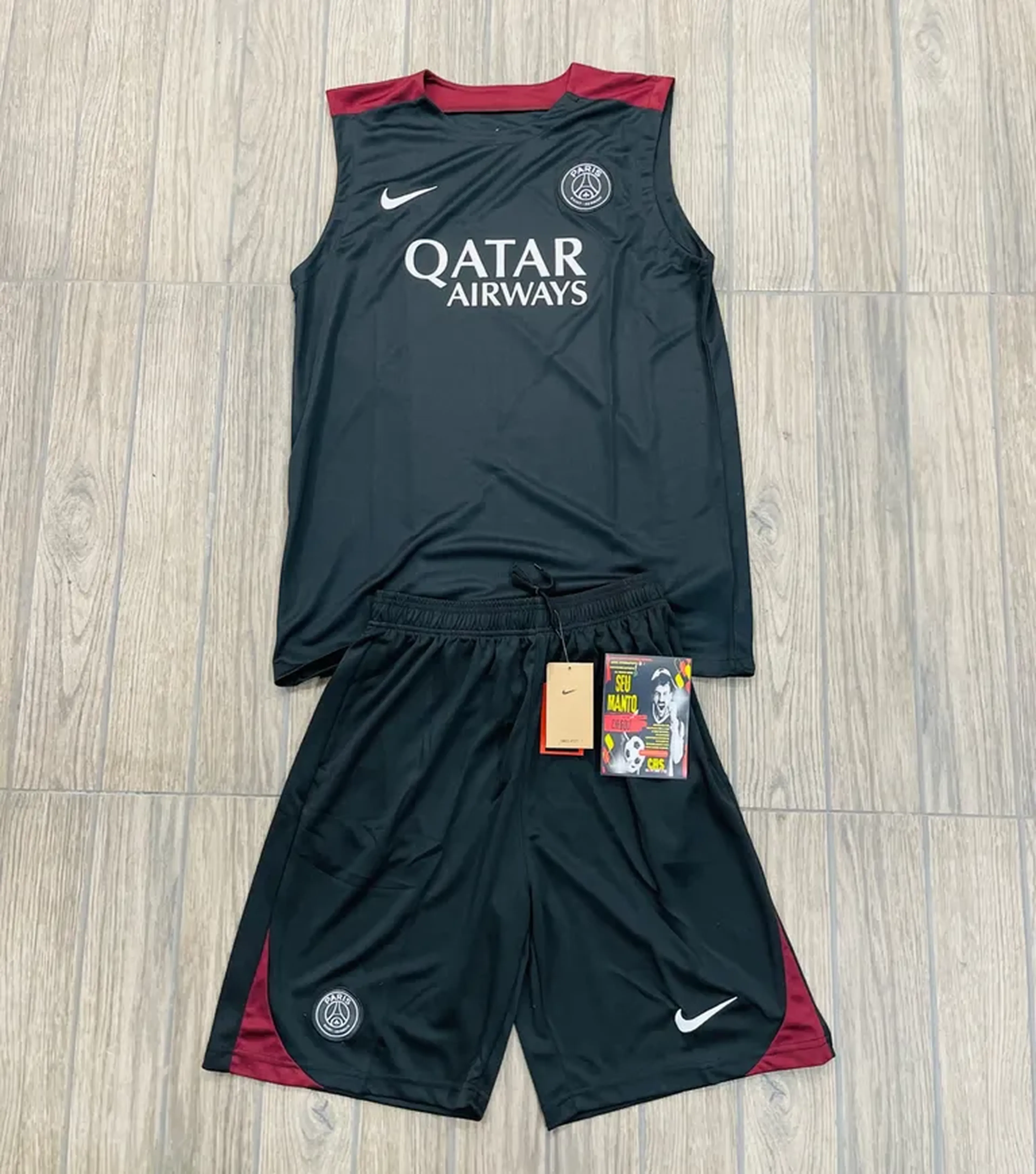 Conjunto Treino regata PSG Vinho imagem