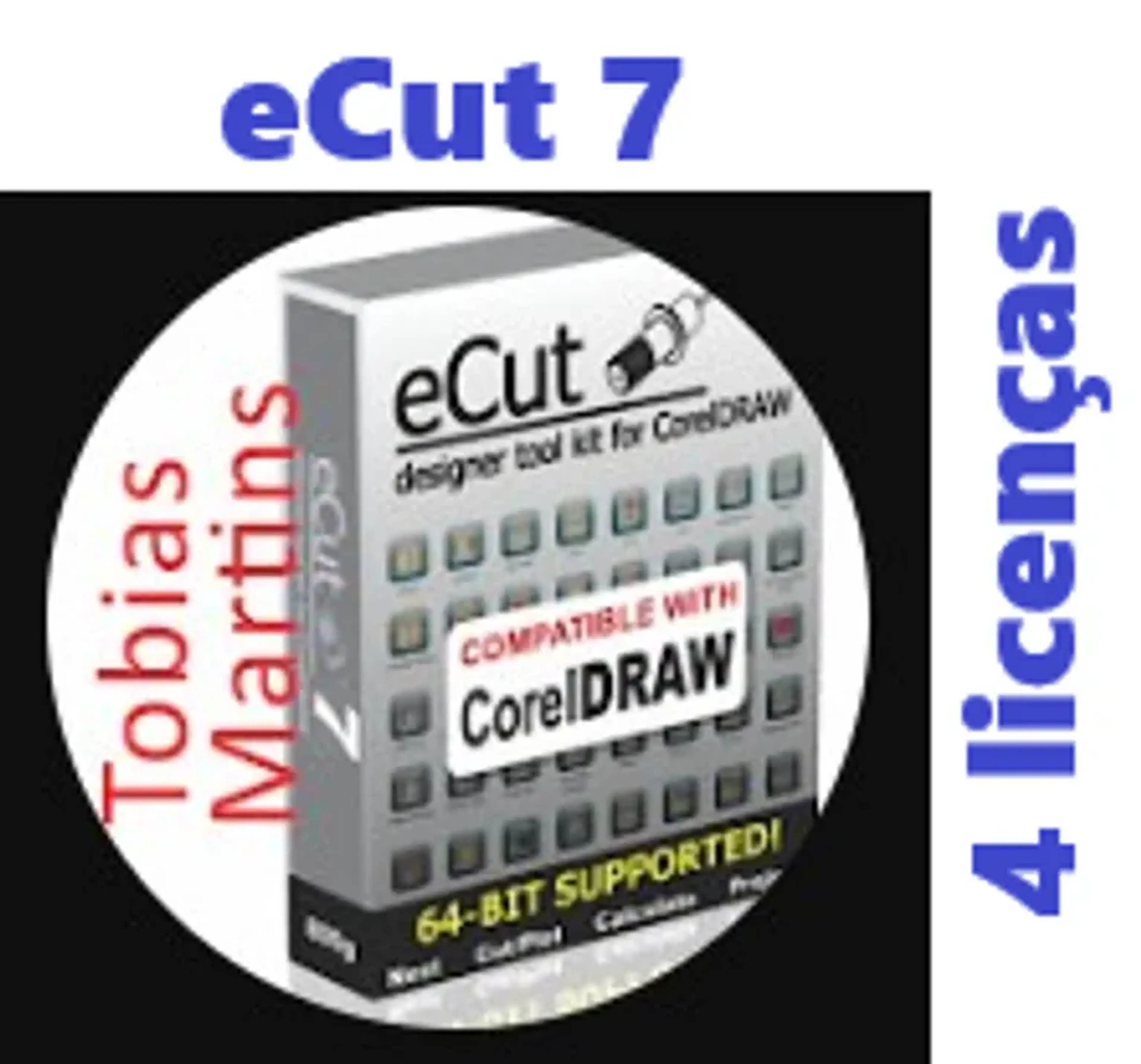 Ecut 7 CorelDraw - 4 licenças imagem