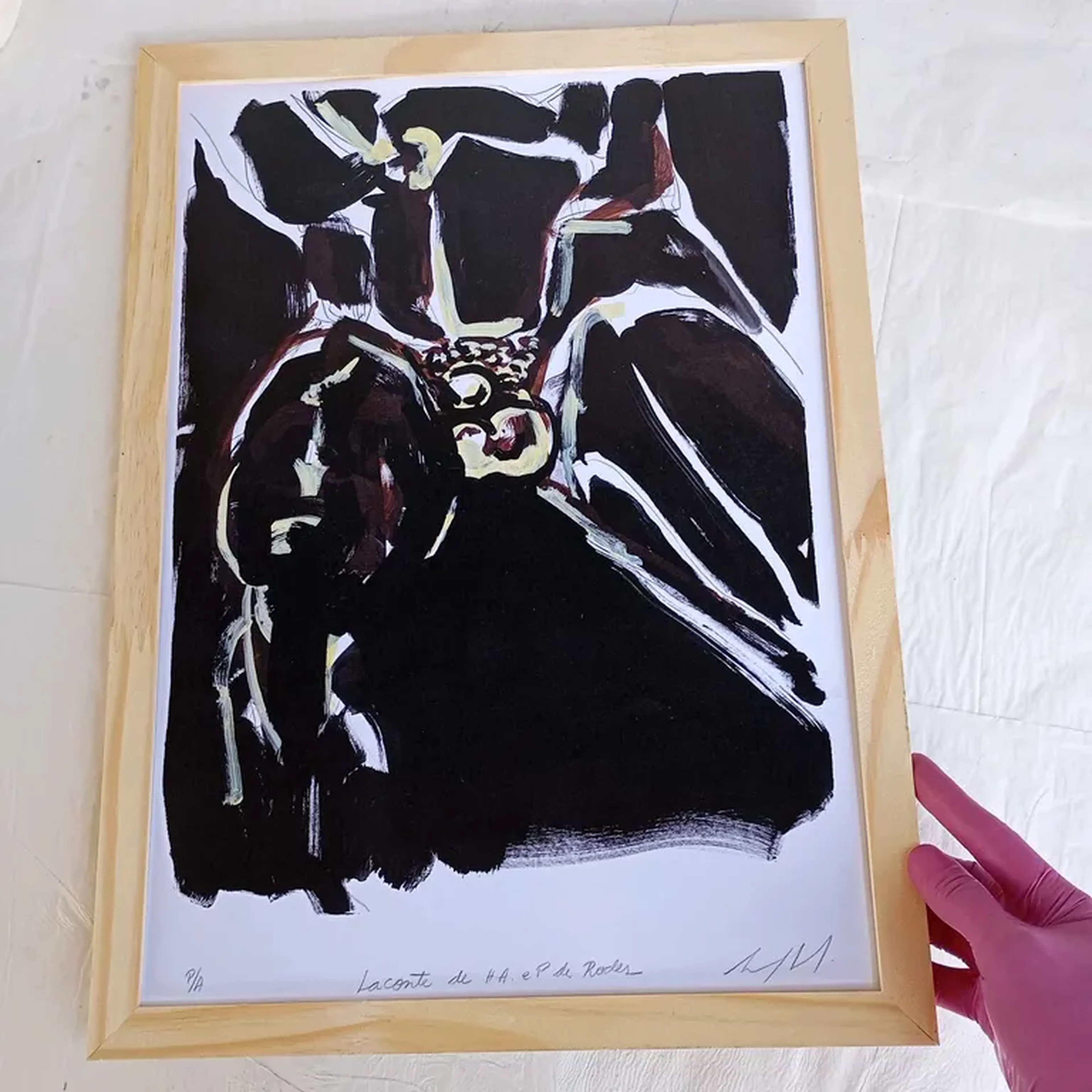 Para 5° C - Laconte des Rodes - 30x42 cm moldura plana imagem