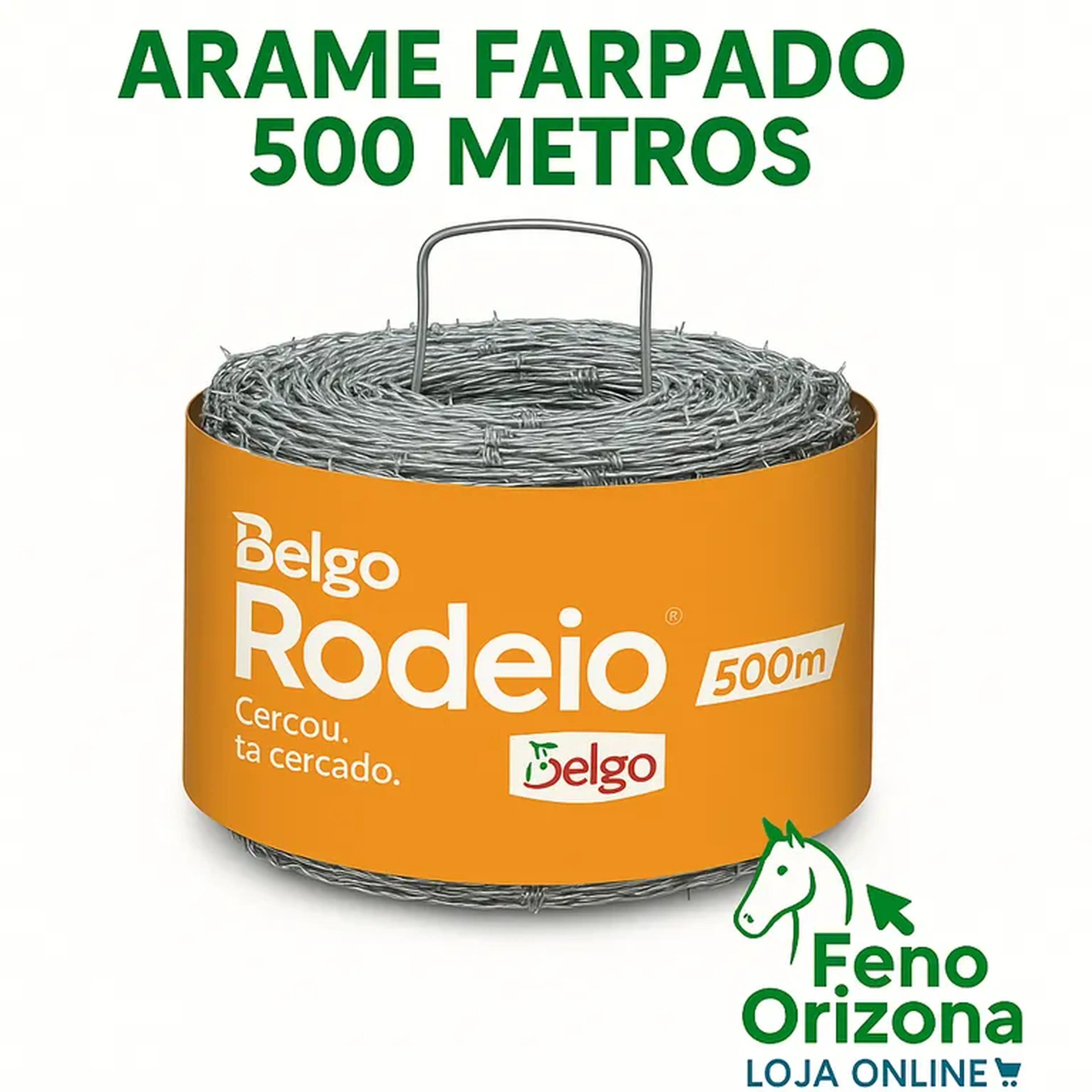 Arame Farpado Belgo Rodeio - 500m imagem
