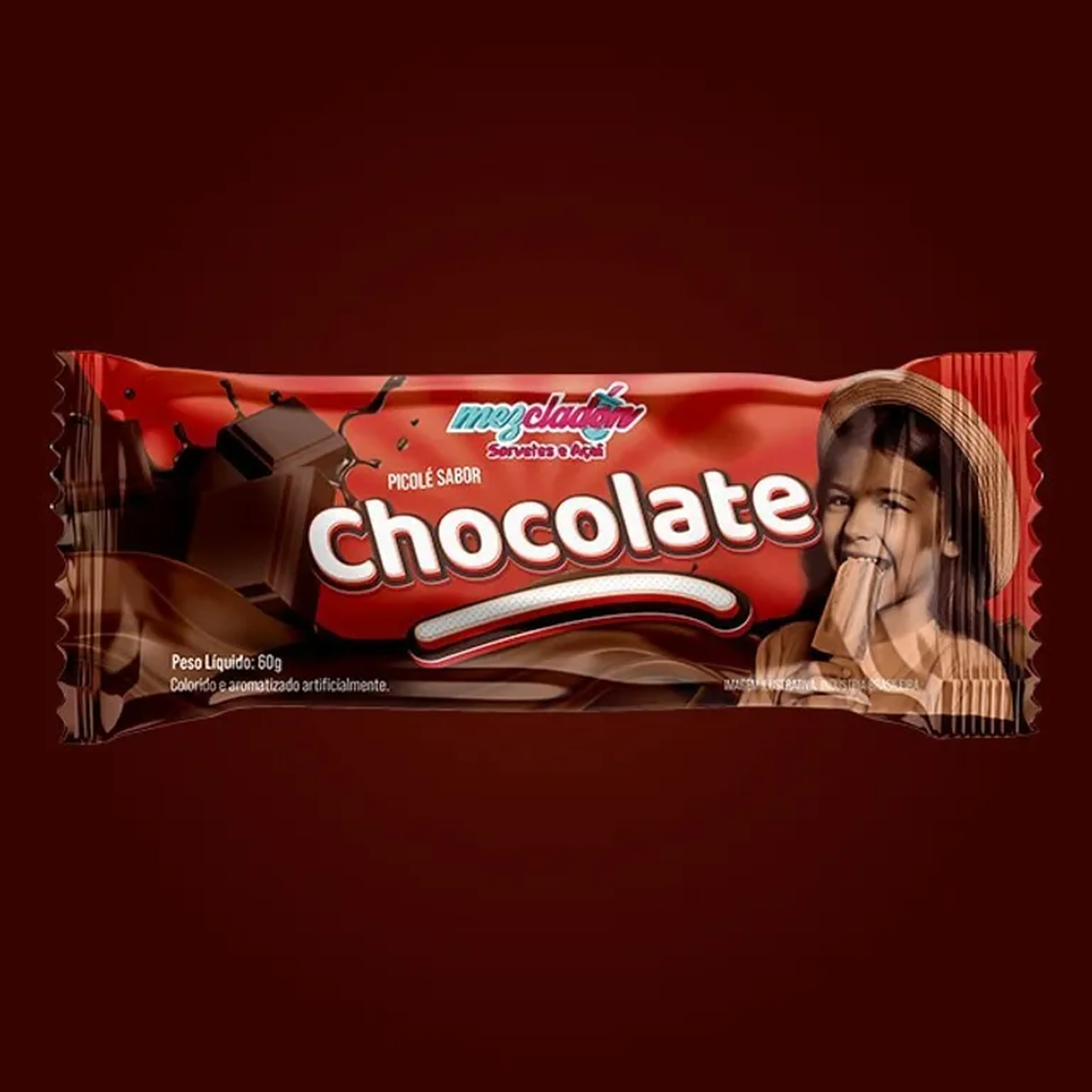 Picolé de chocolate preto Mezcladón imagem
