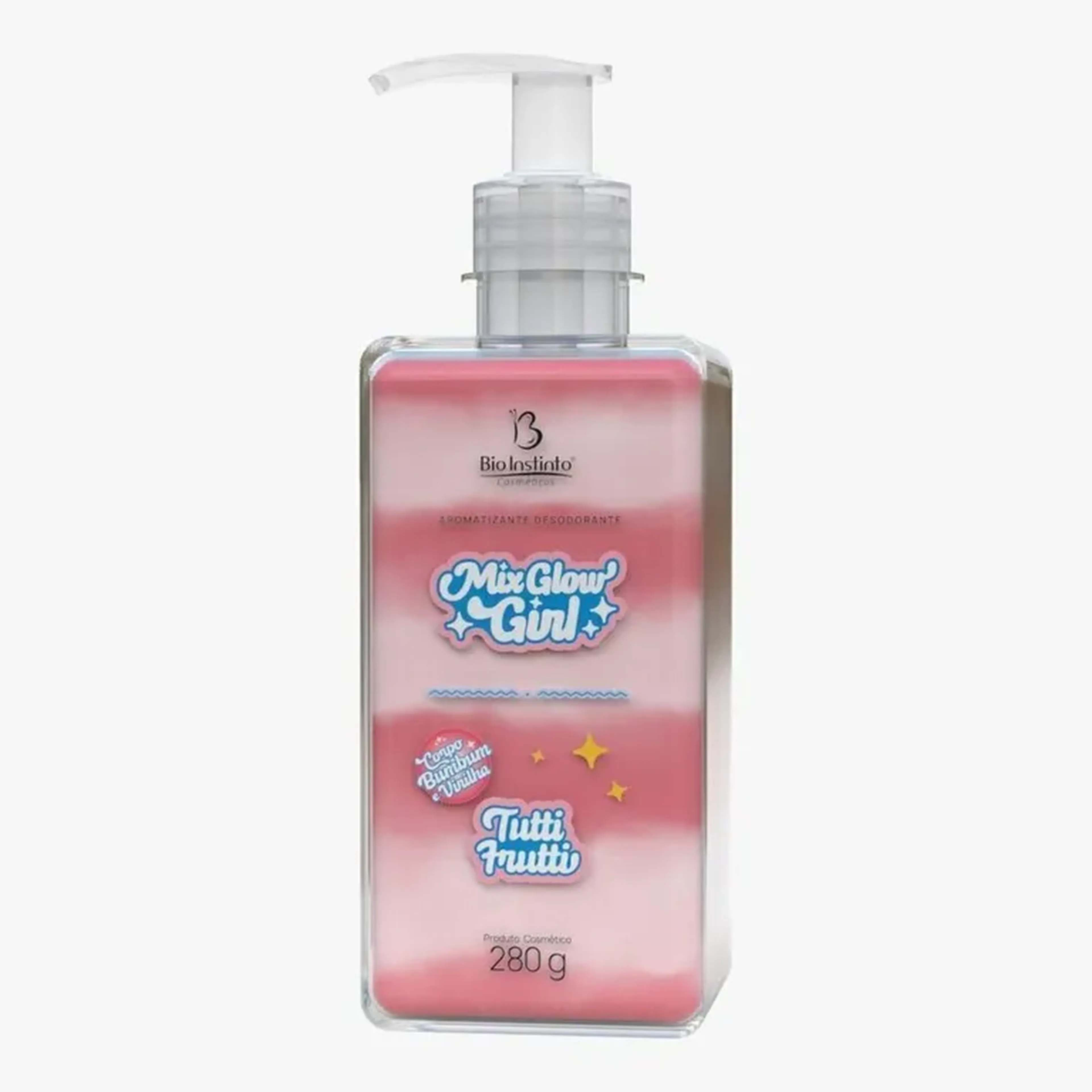 Gel Hidratante Beijável Mix Glow Tutti-Frutti 280g imagem