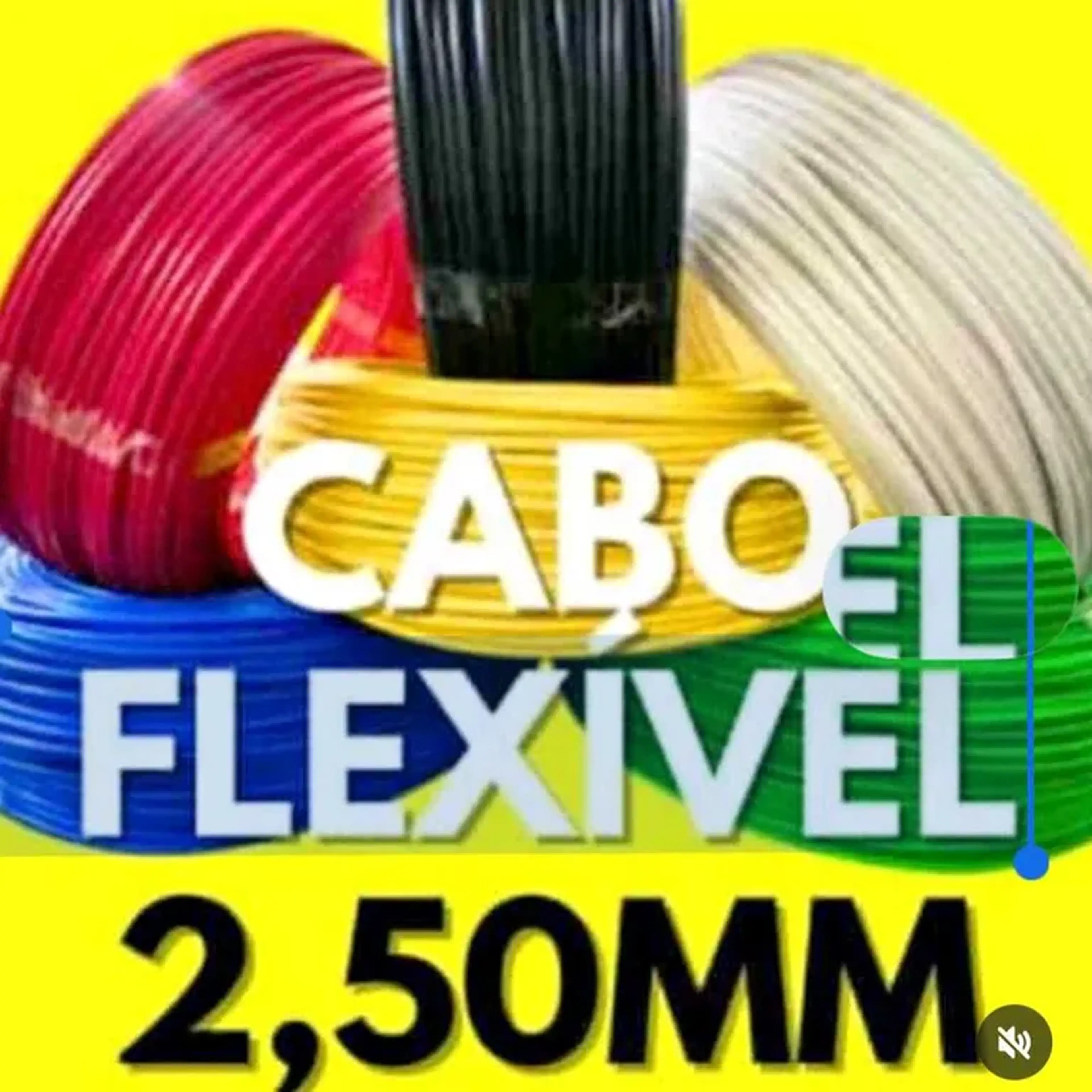Cabos Elétricos Flexíveis de 2,5mm imagem