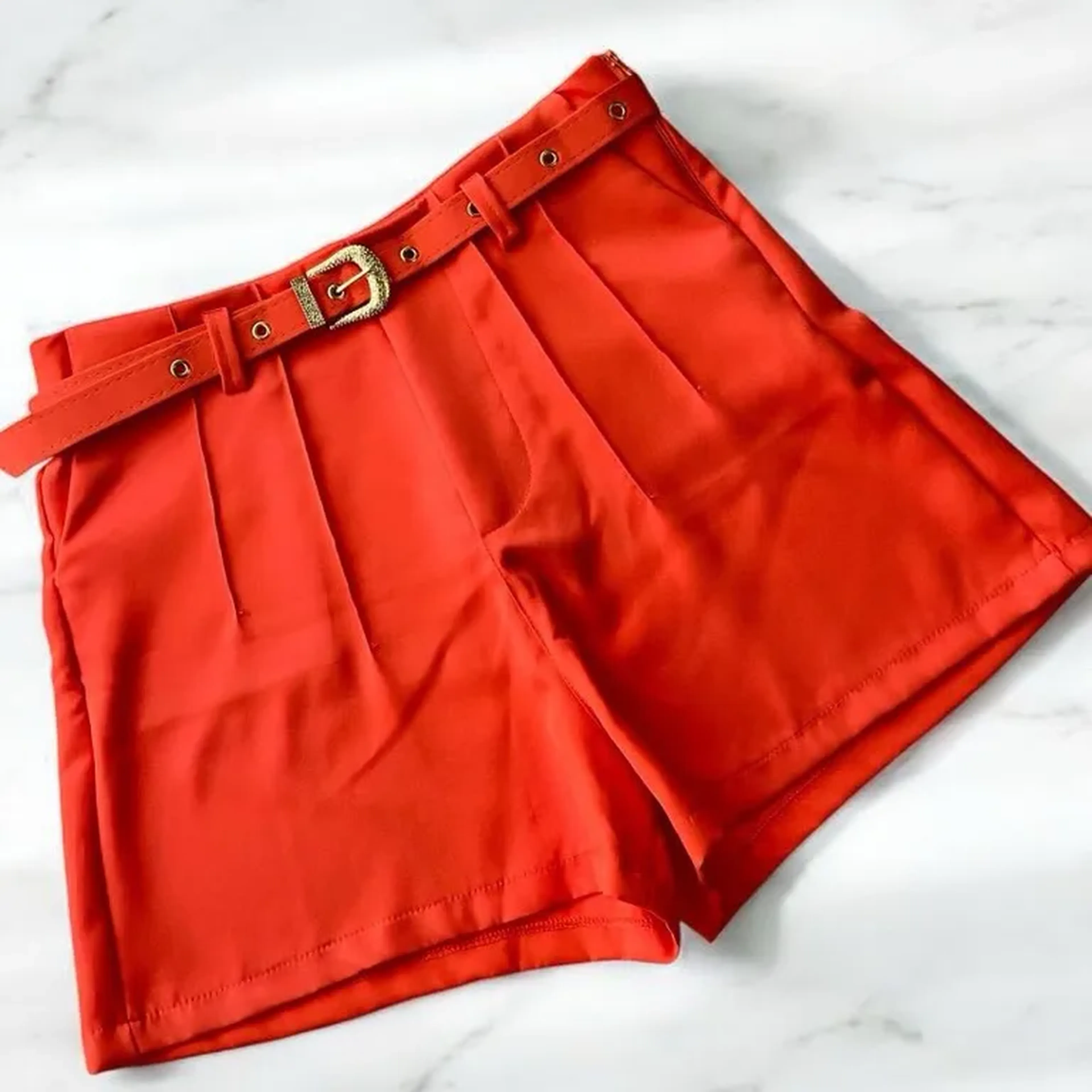 shorts alfaiataria laranja M imagem