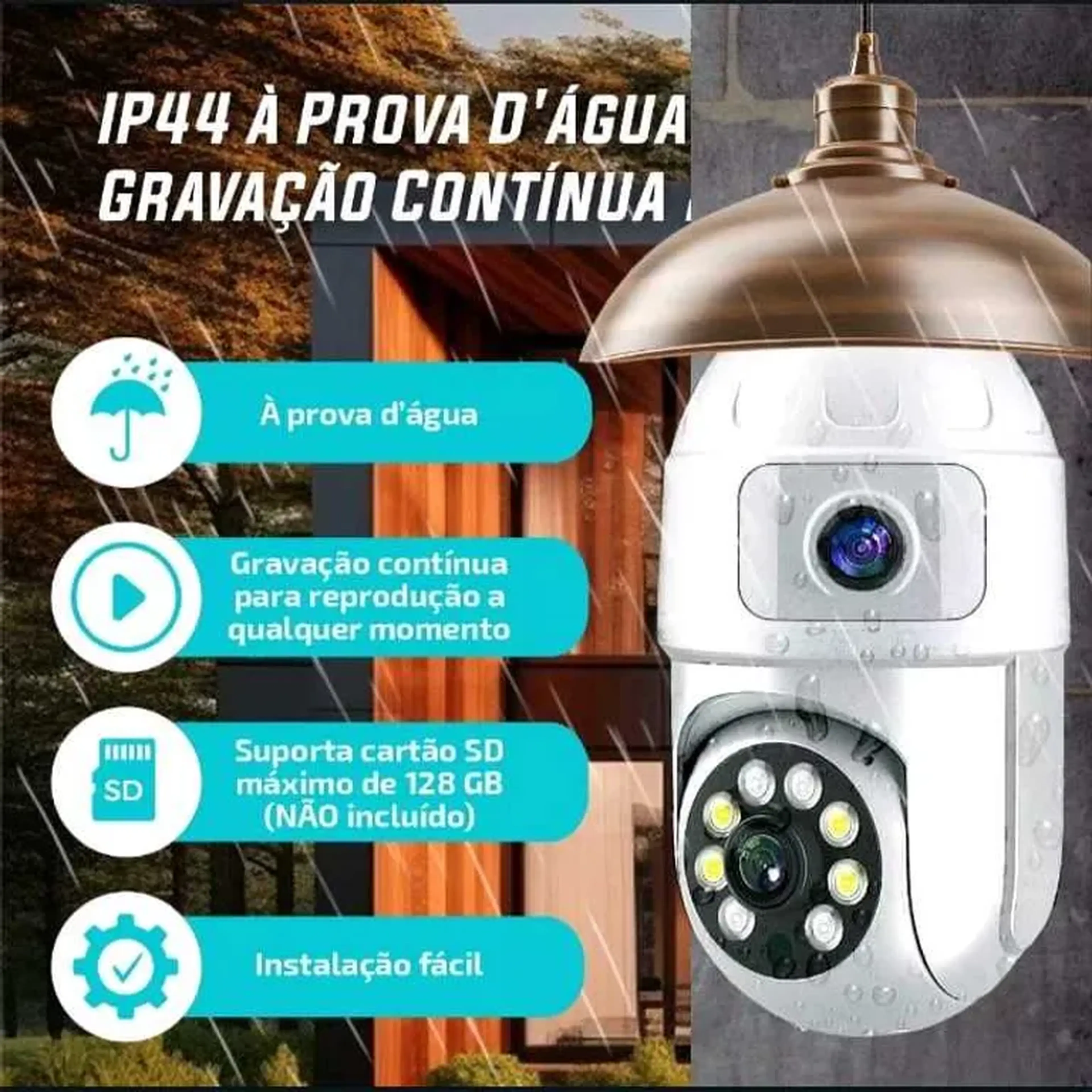 Câmera 2 lentes wi-fi imagem