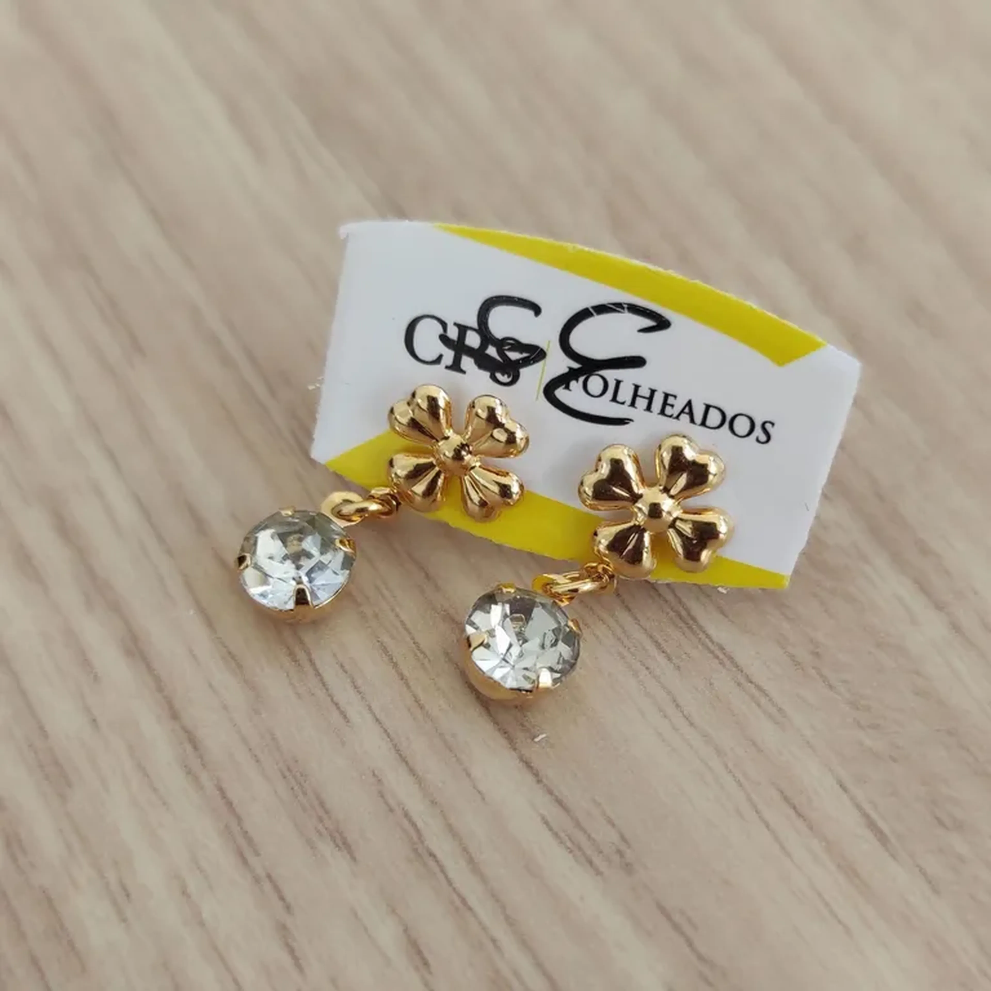 Brinco Flor de Zircônia imagem