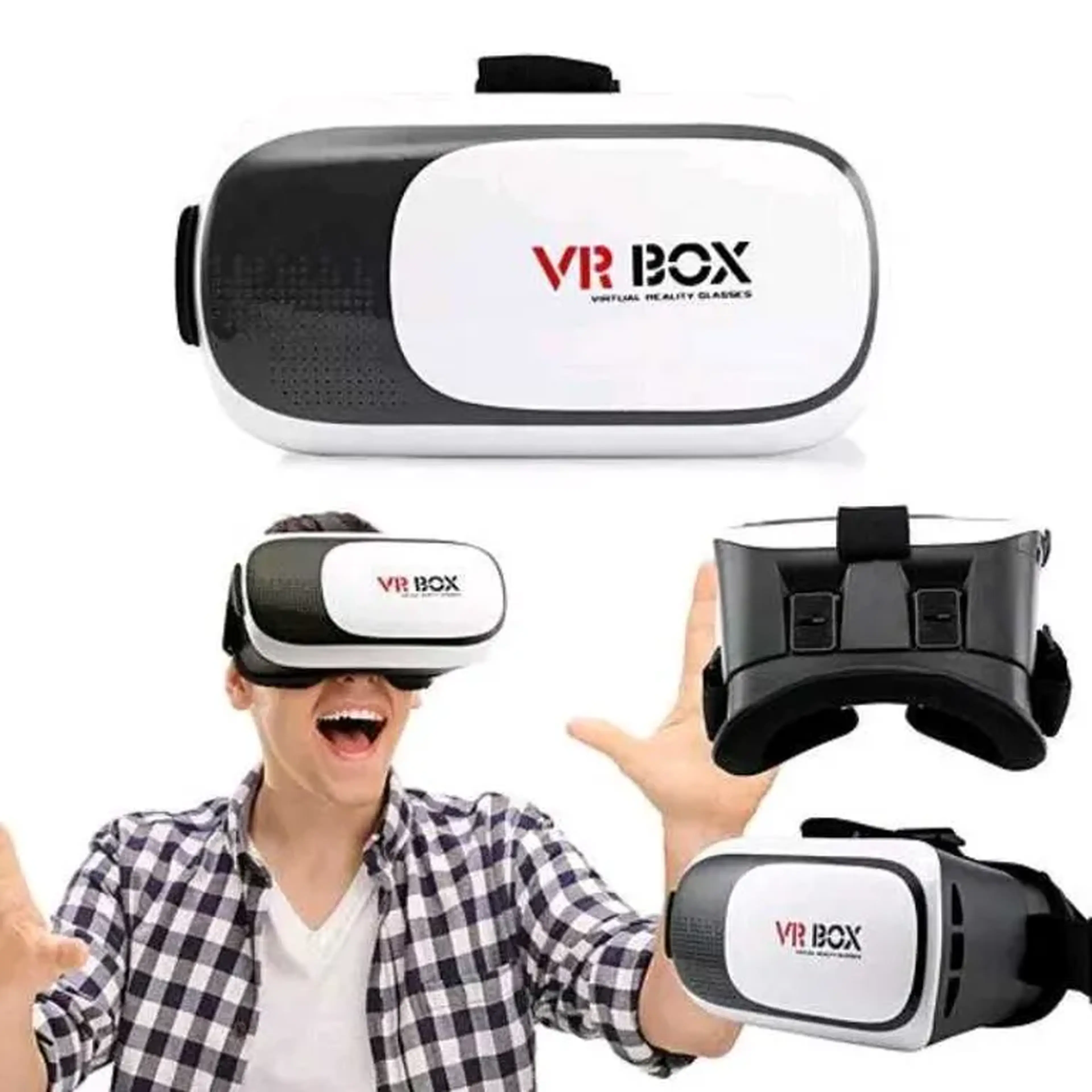 Realidade virtual 2.0 Óculos VR Box mais controle imagem