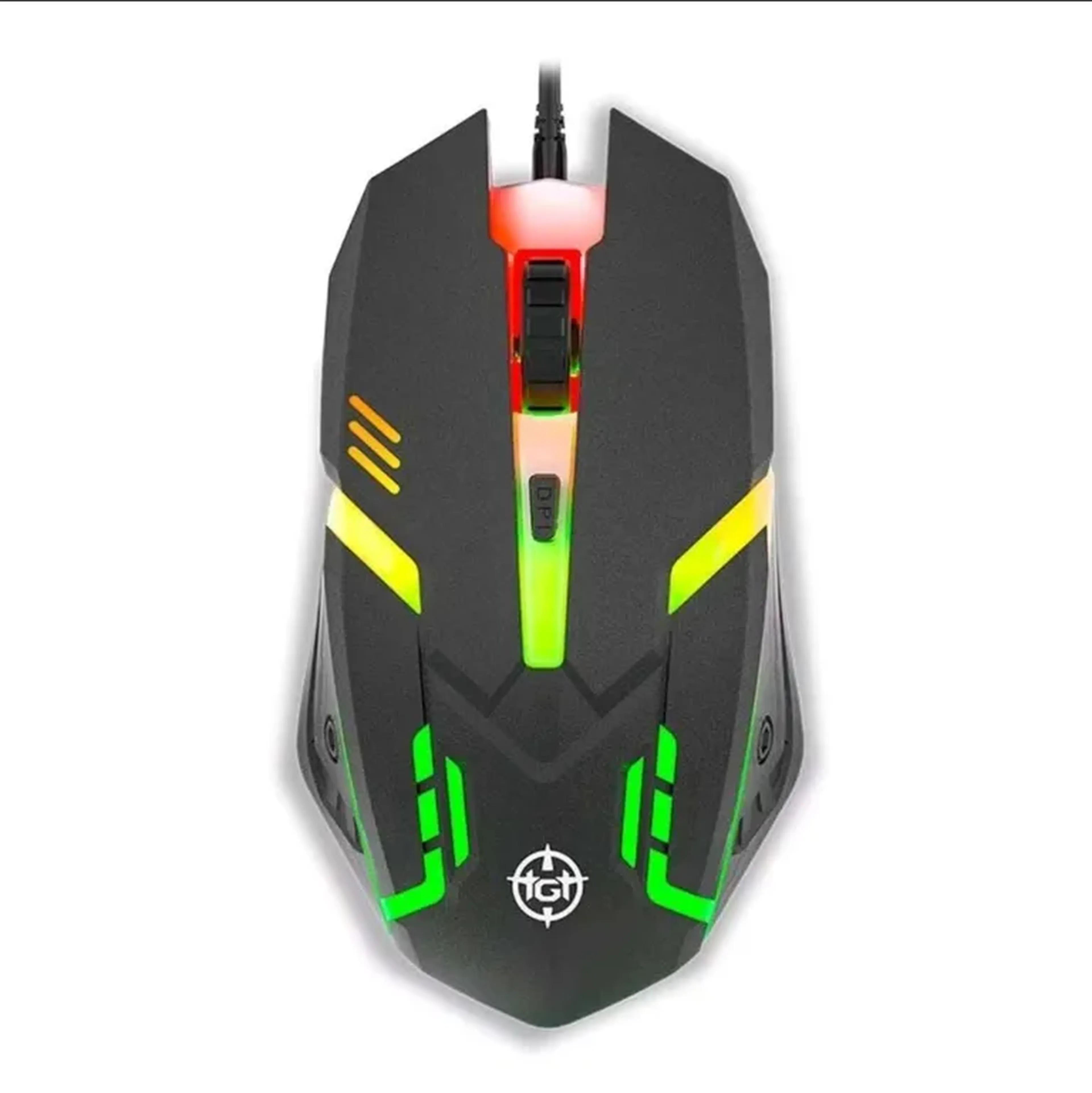 Mouse Gamer TGT GM25, Rainbow, 2400DPI, 4 Botoes, Preto imagem