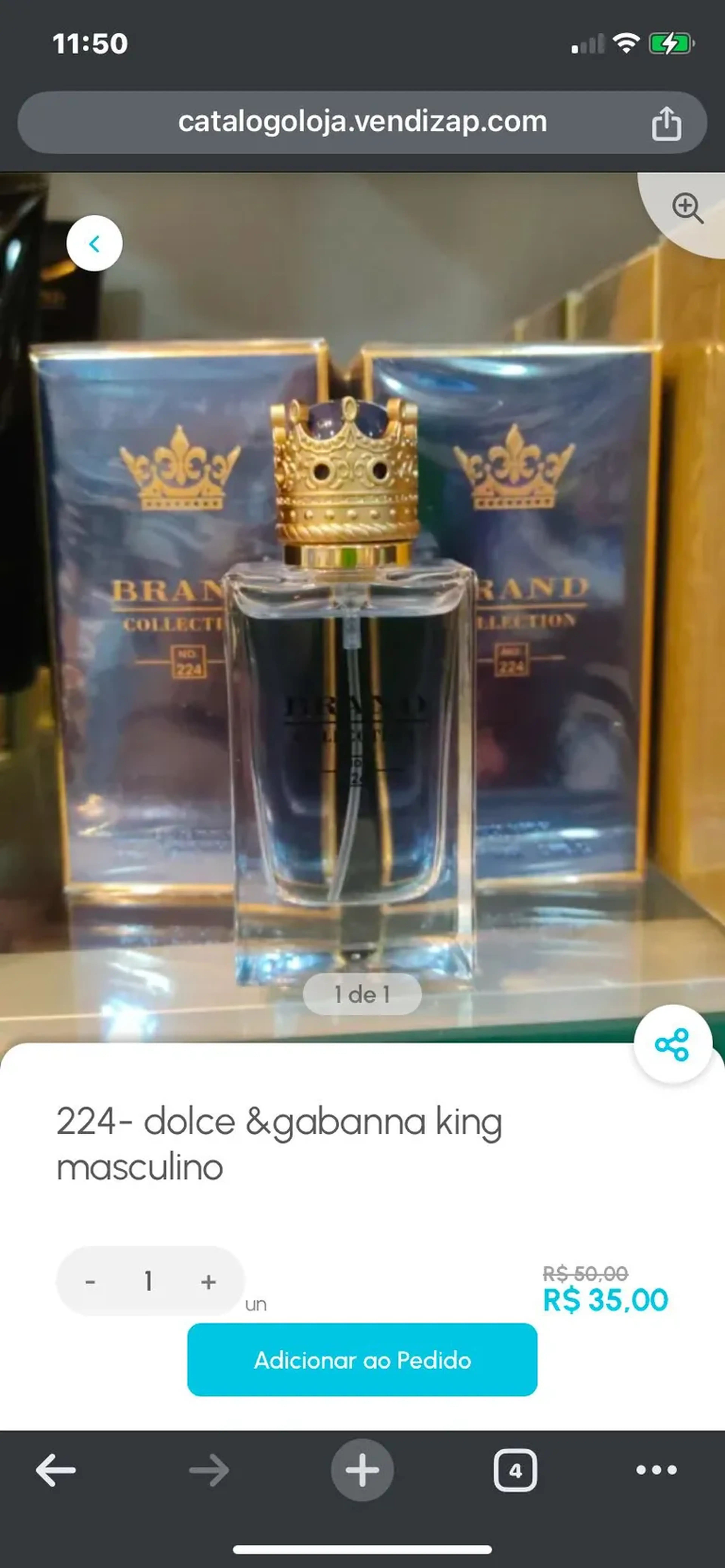 Dolce e Gabbana King Masculino imagem
