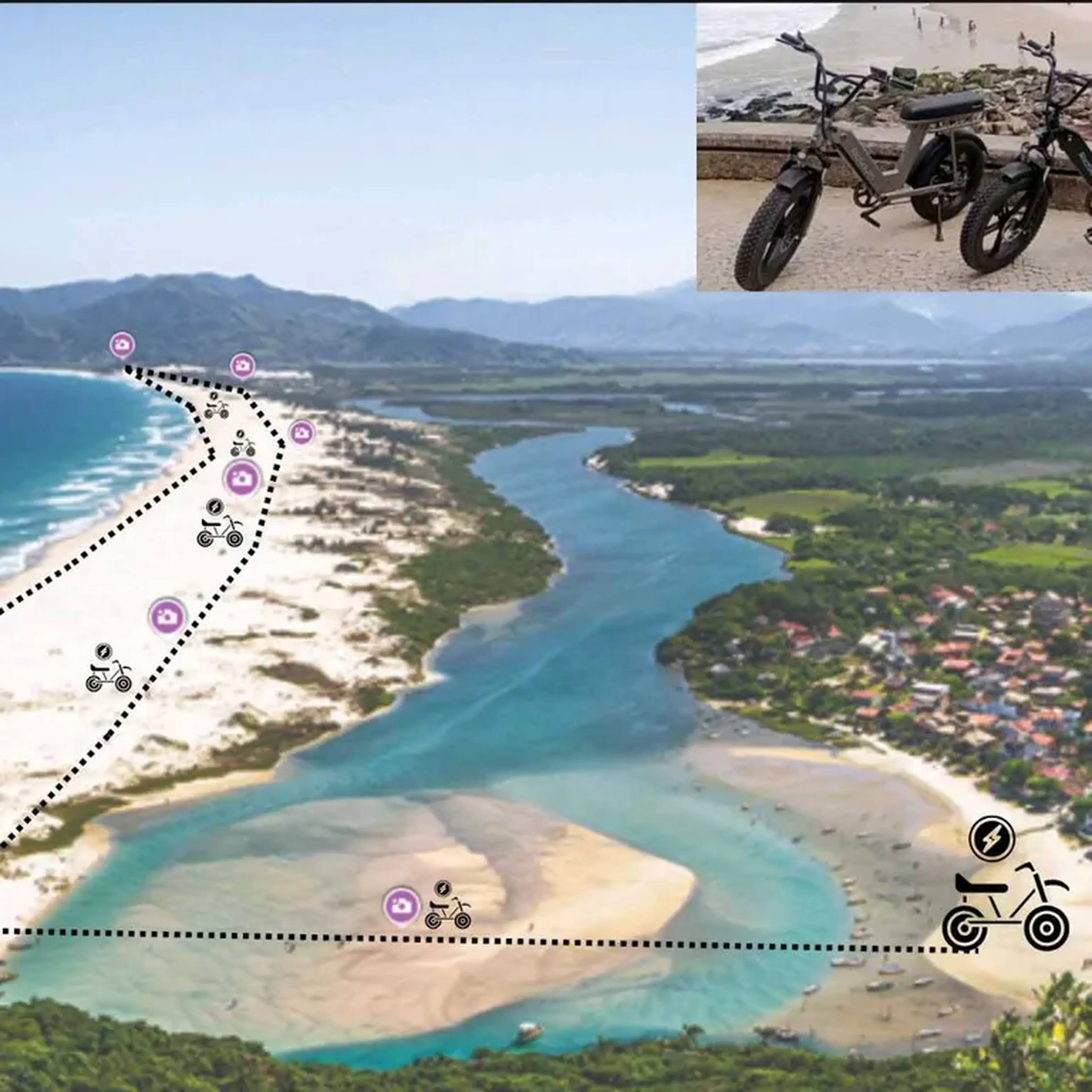 Bicicleta elétrica Guarda Gamboa imagem