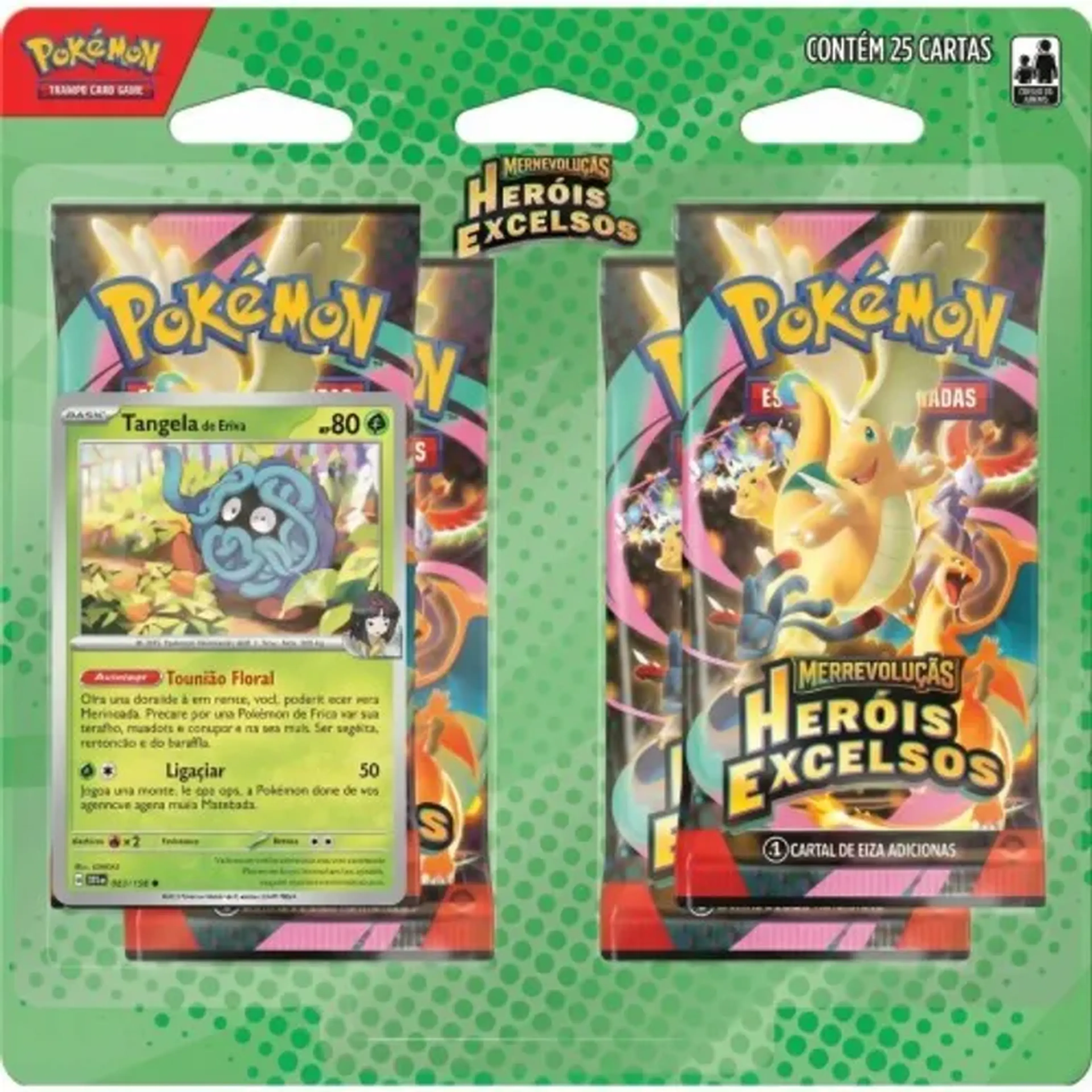 Blister Qquadruplo Pokémon Herois imagem