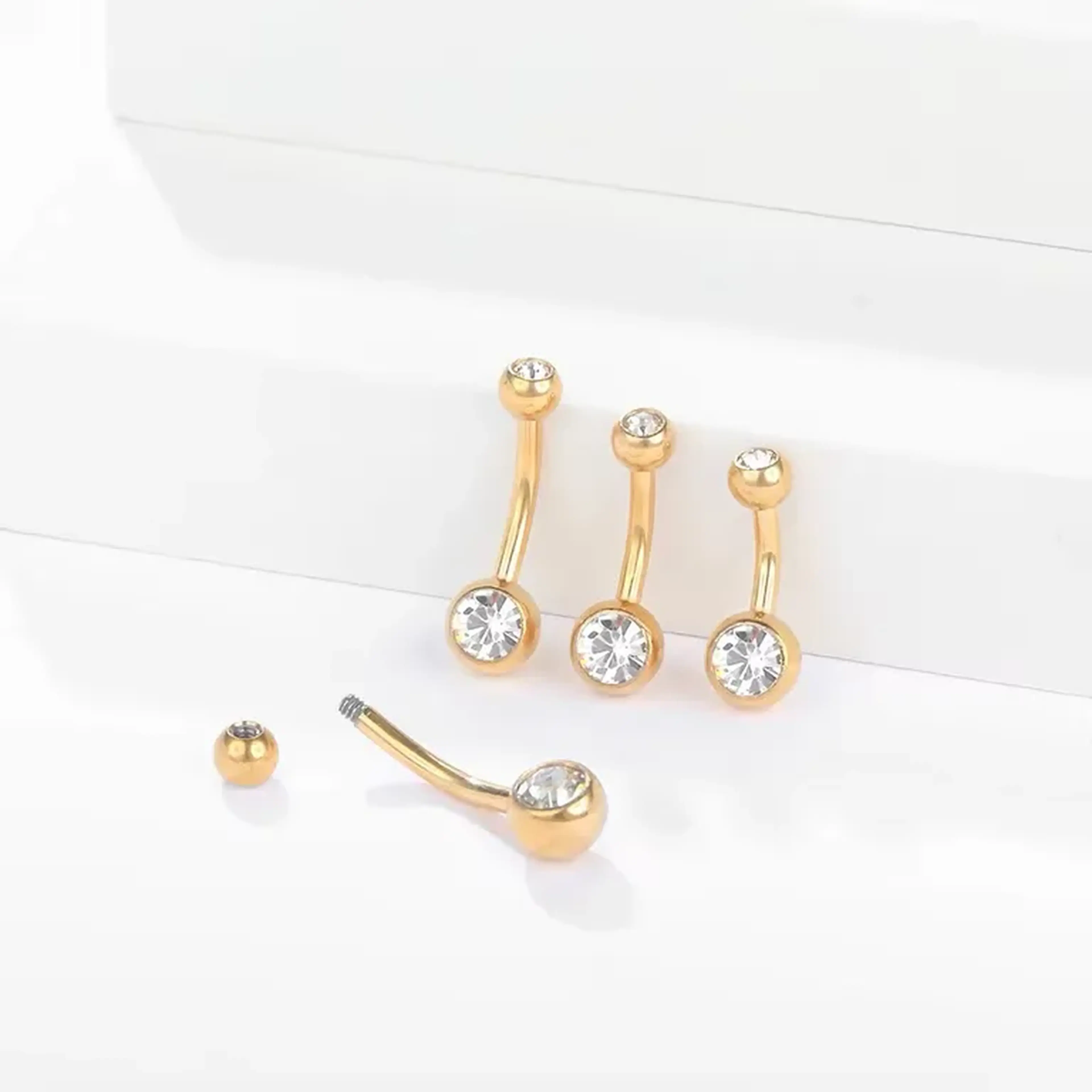 Piercing para umbigo em titânio imagem