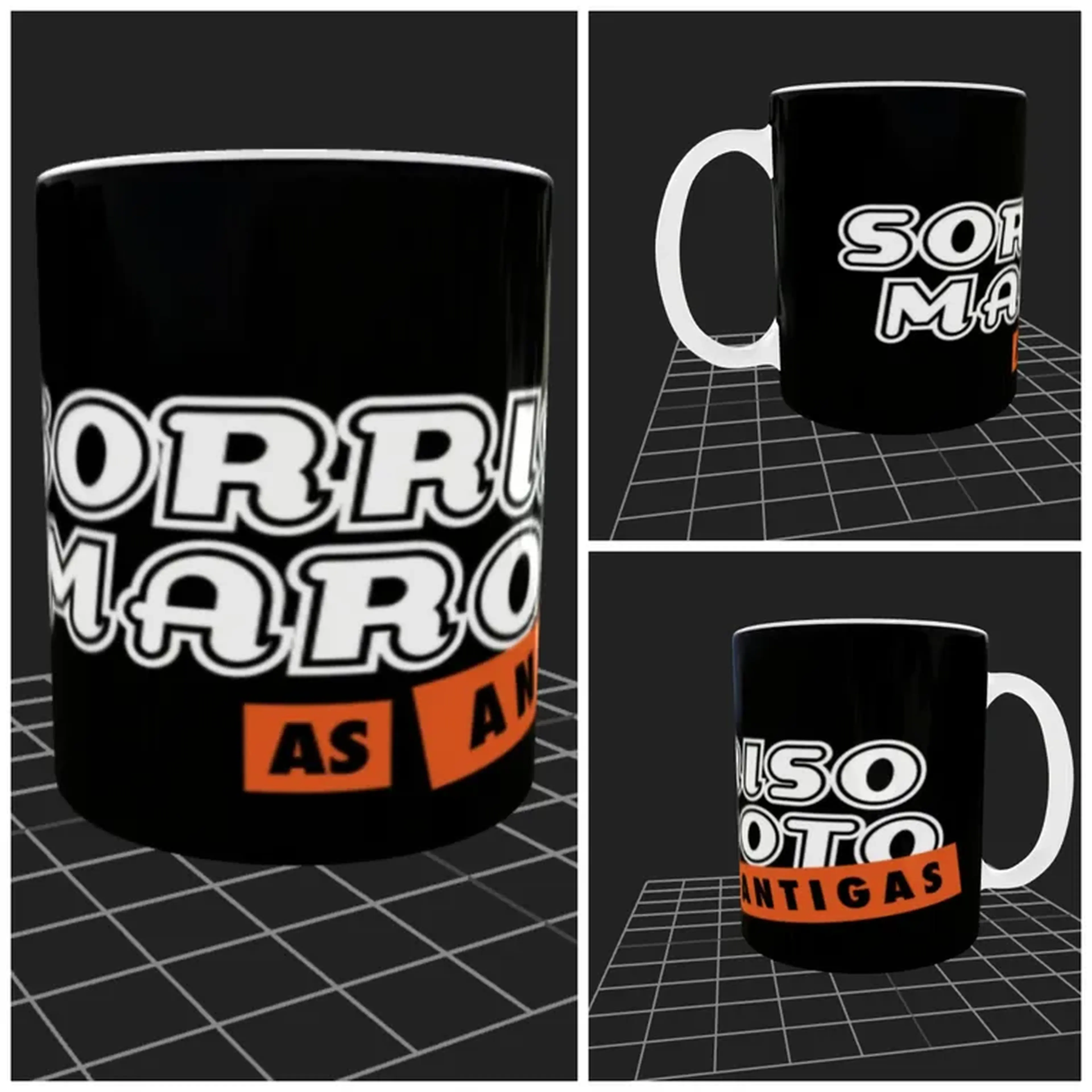 Caneca Chopp Sorriso Maoto As Antigas 325ml Vidro + Caixa imagem