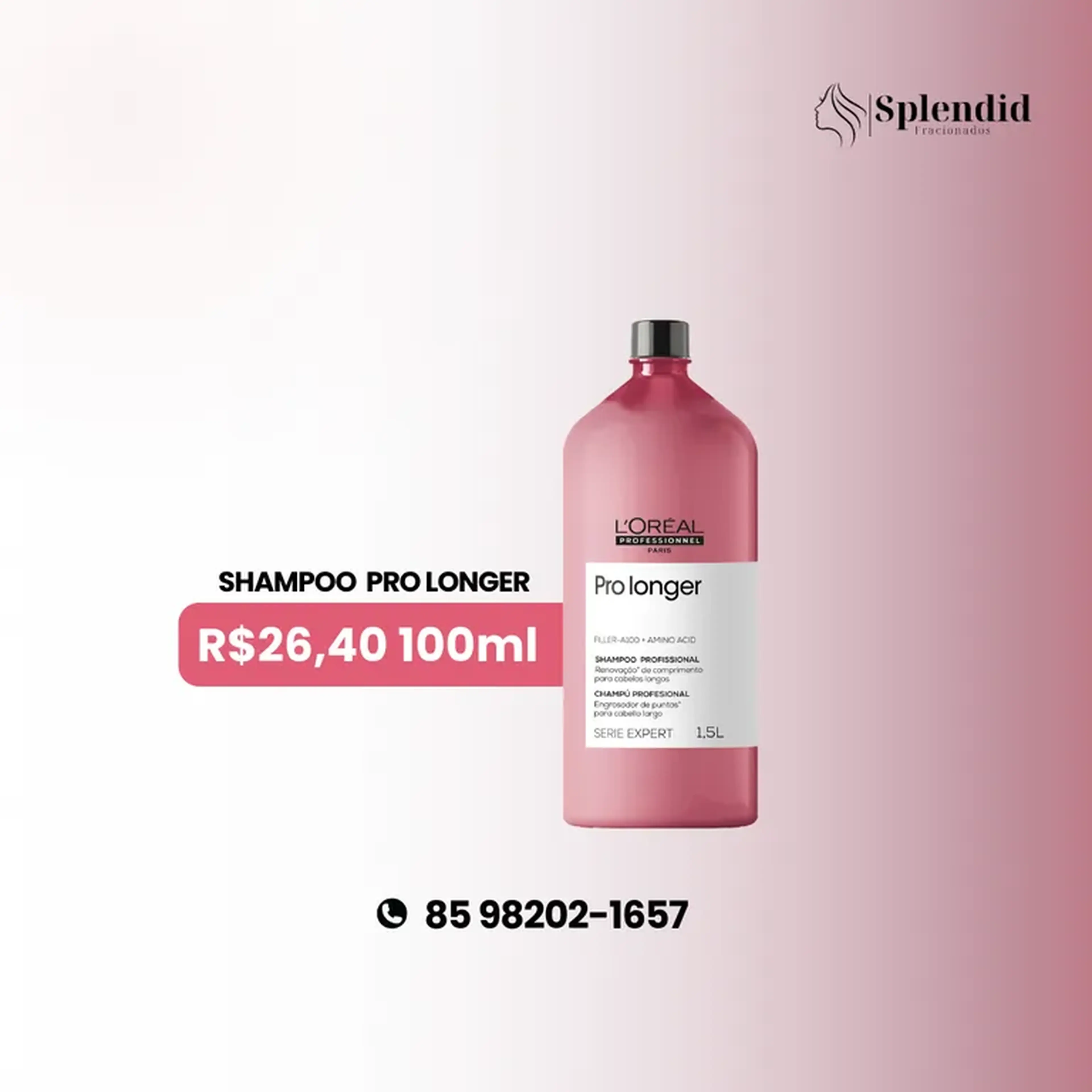 L’Oréal Pro Longer Shampoo fracionados imagem