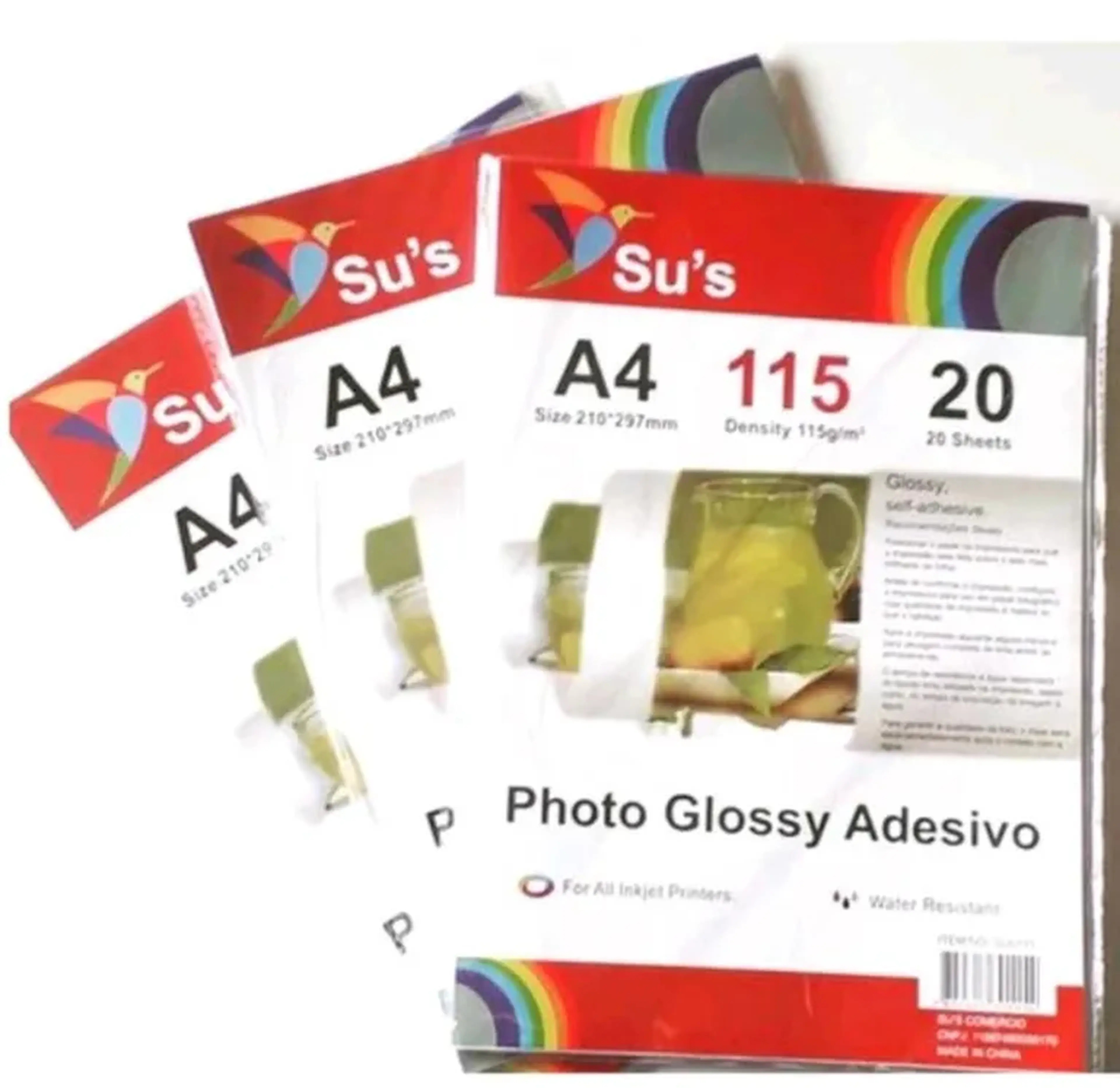 Papel Fotográfico A4 Adesivo 115 gr imagem