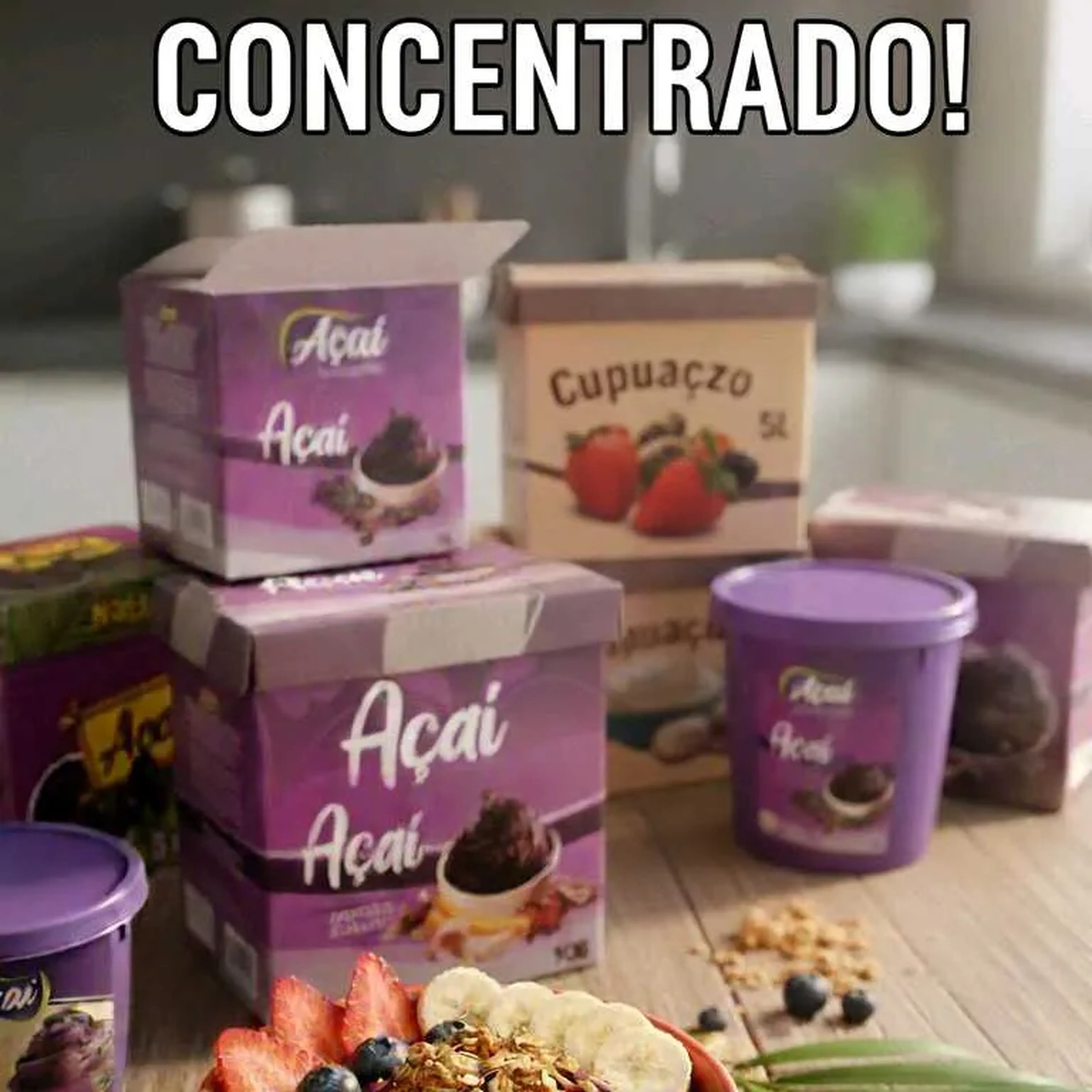 🫐 Açaí e cupuaçu kit 5 Caixa de 10 litros imagem