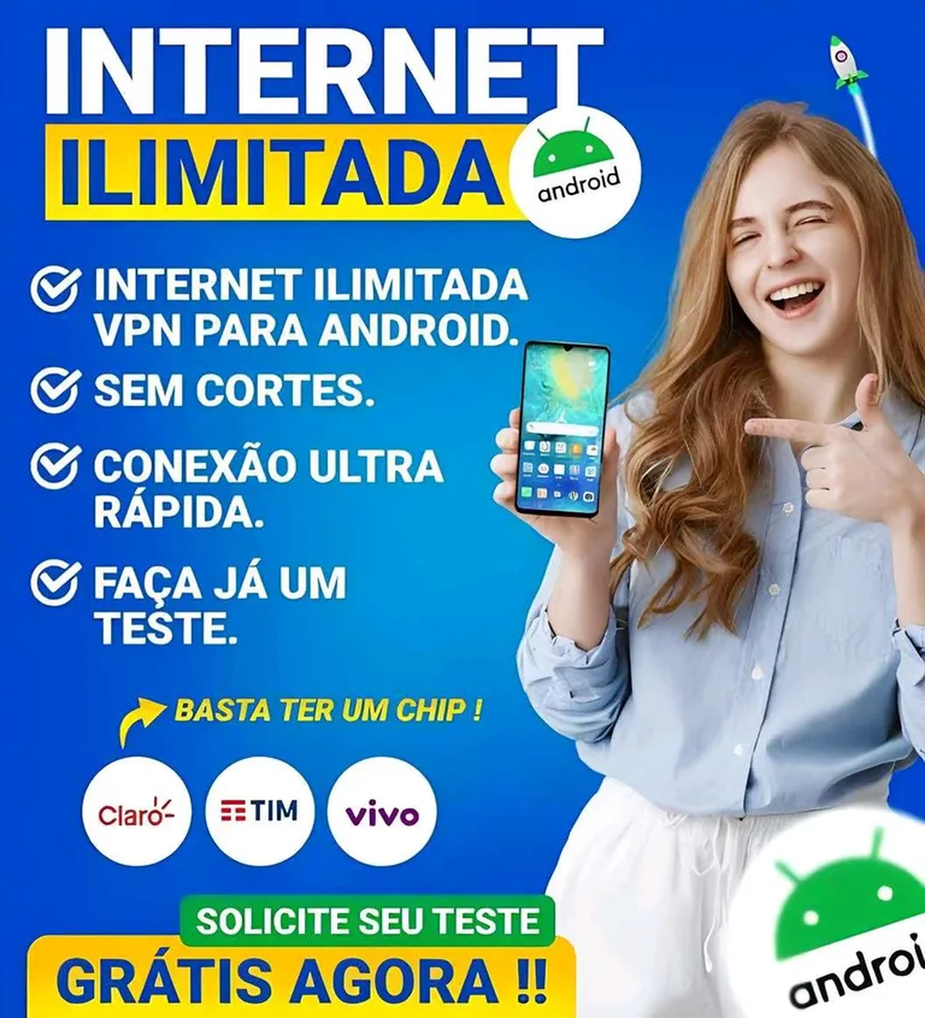 Internet Ilimitada teste grátis 2h imagem