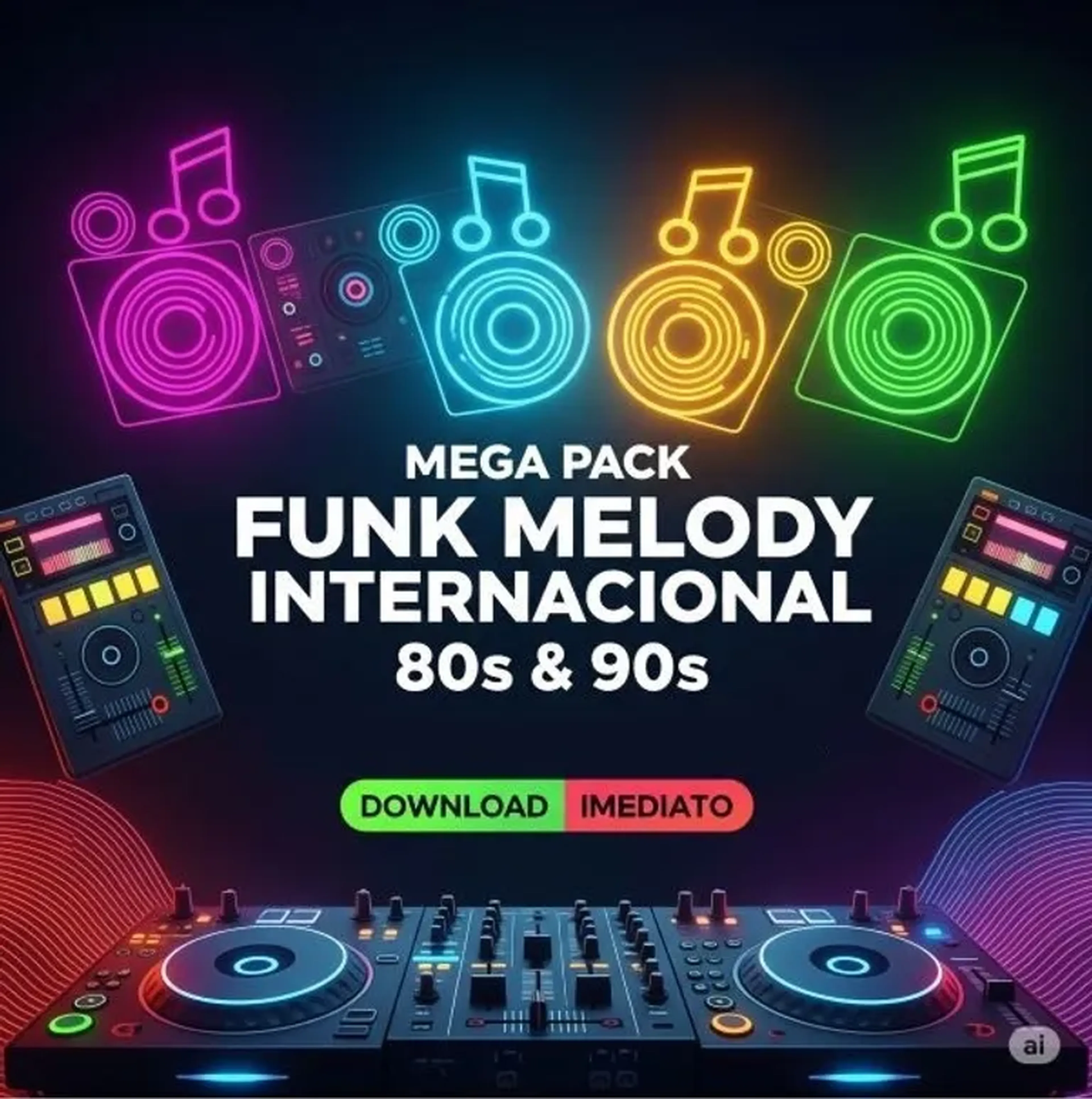 MEGA PACK FUNK MELODY INTERNACIONAL 80s e 90s imagem