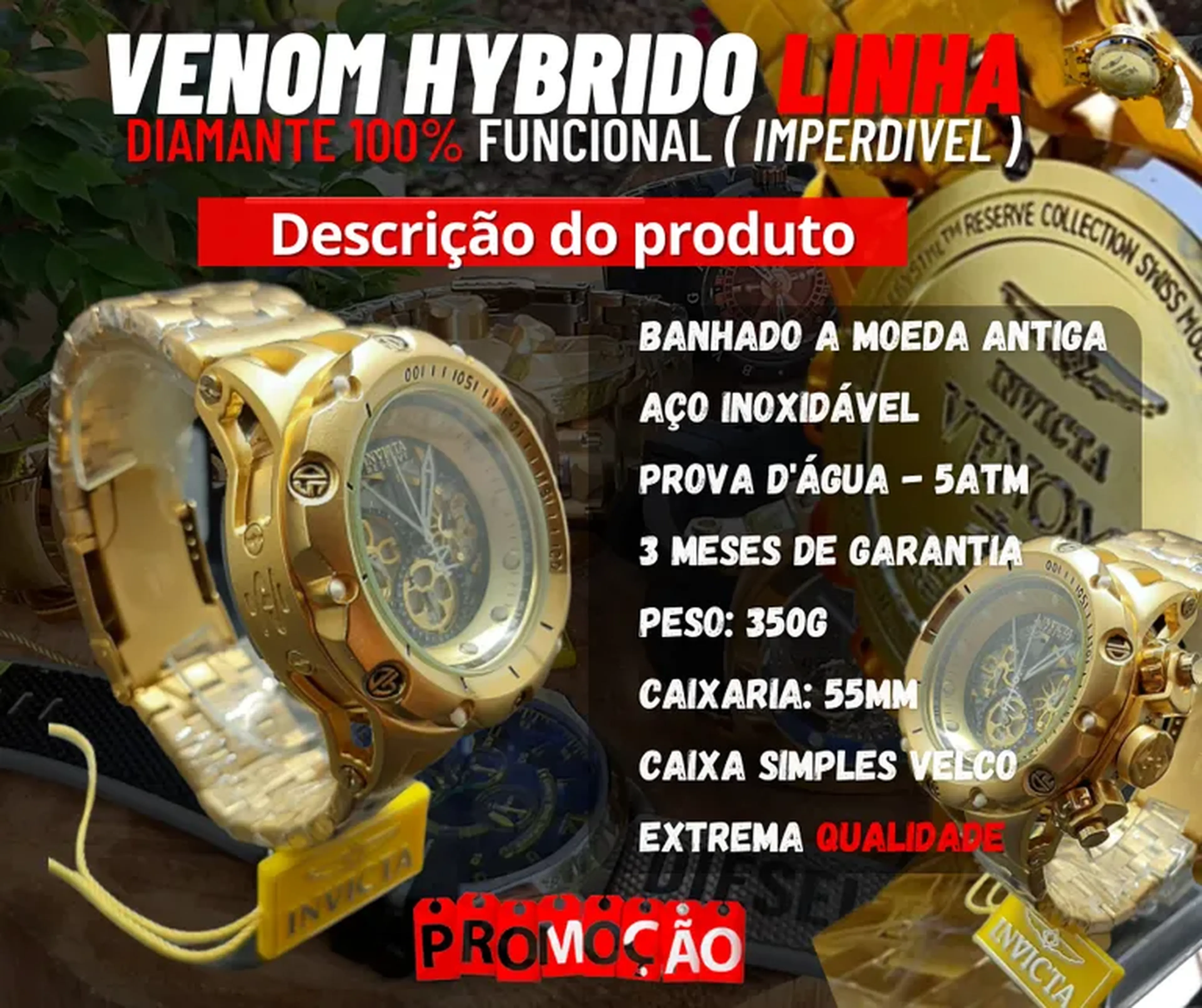 Venom Hybrid Banhado e 100% Funcional satisfação garantida. imagem