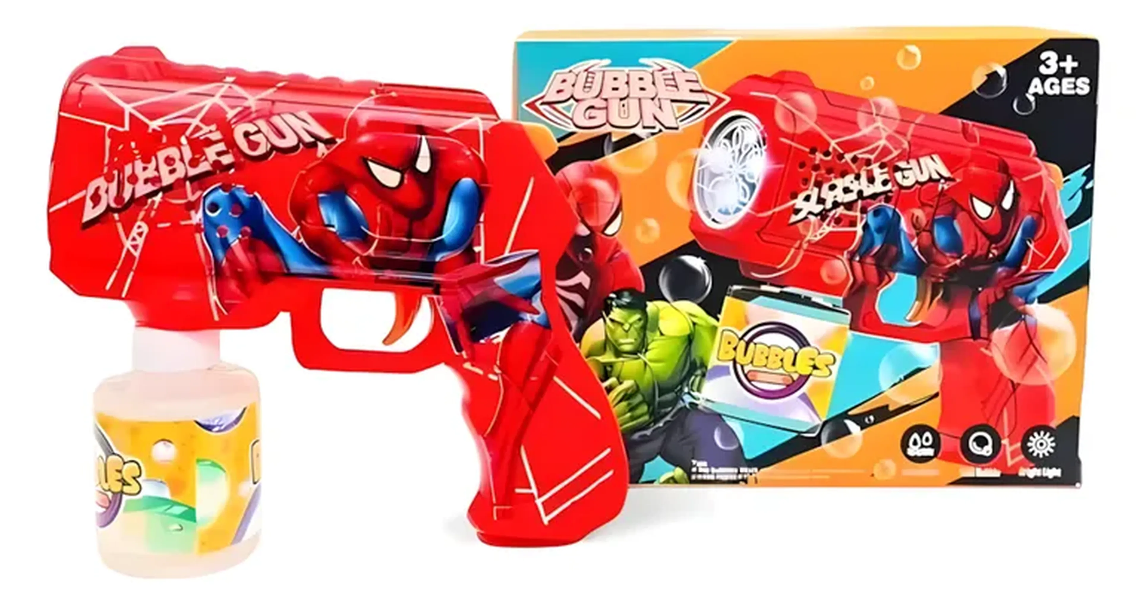 Lança Bolhas do Homen Aranha imagem