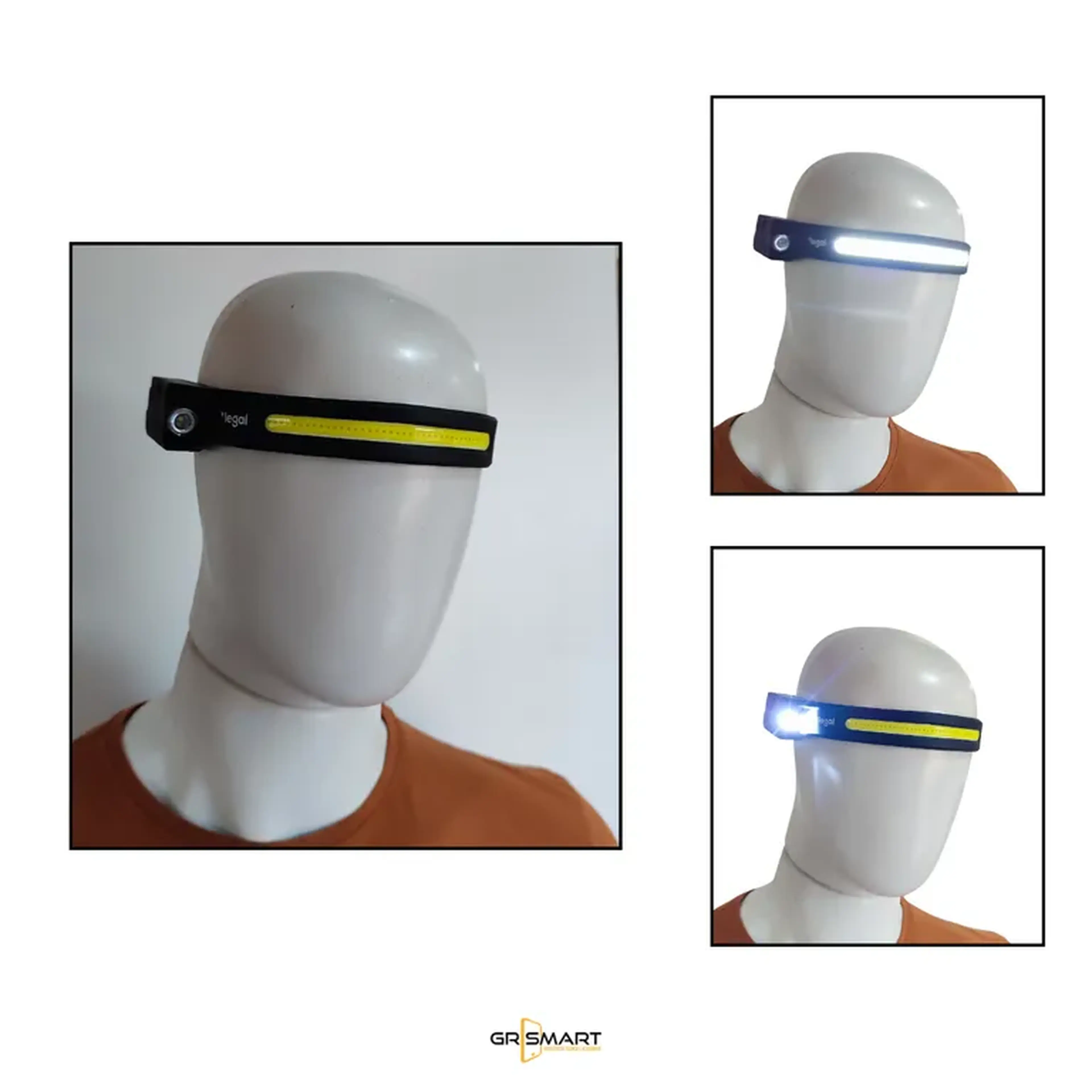 Lanterna de cabeça Led Recarregável com sensor. imagem