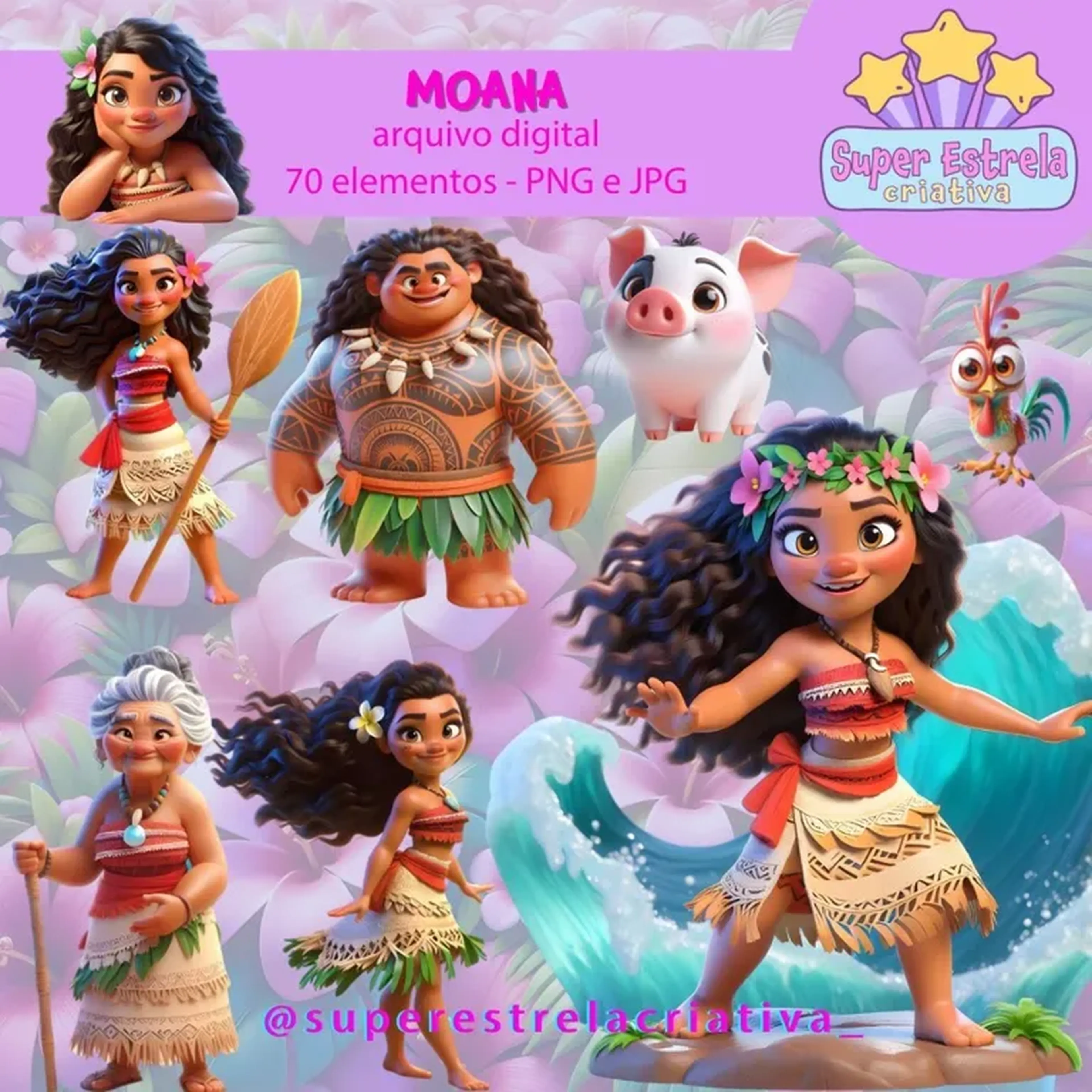 Kit Digital Moana imagem