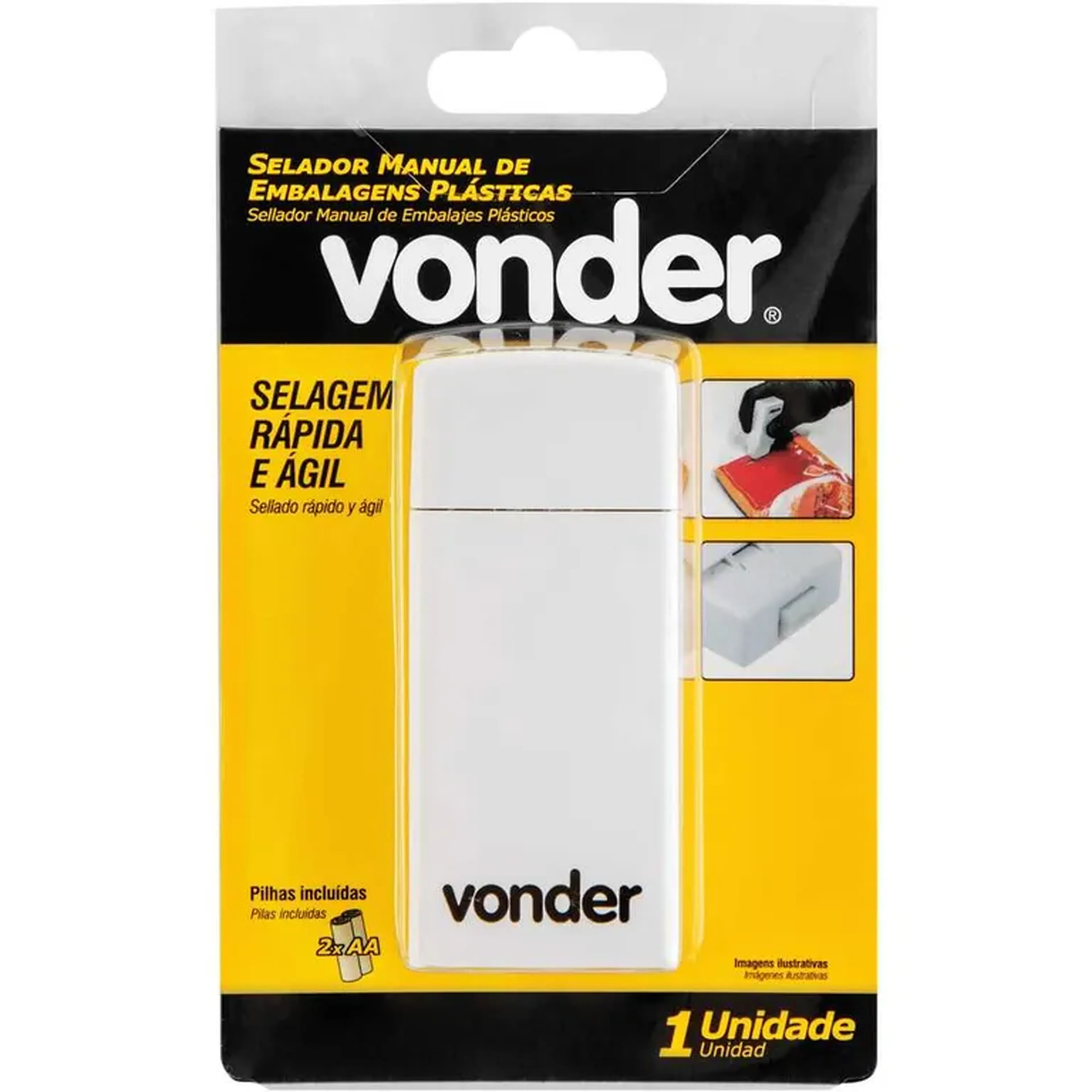 Selador manual de embalagens plásticas VONDER imagem