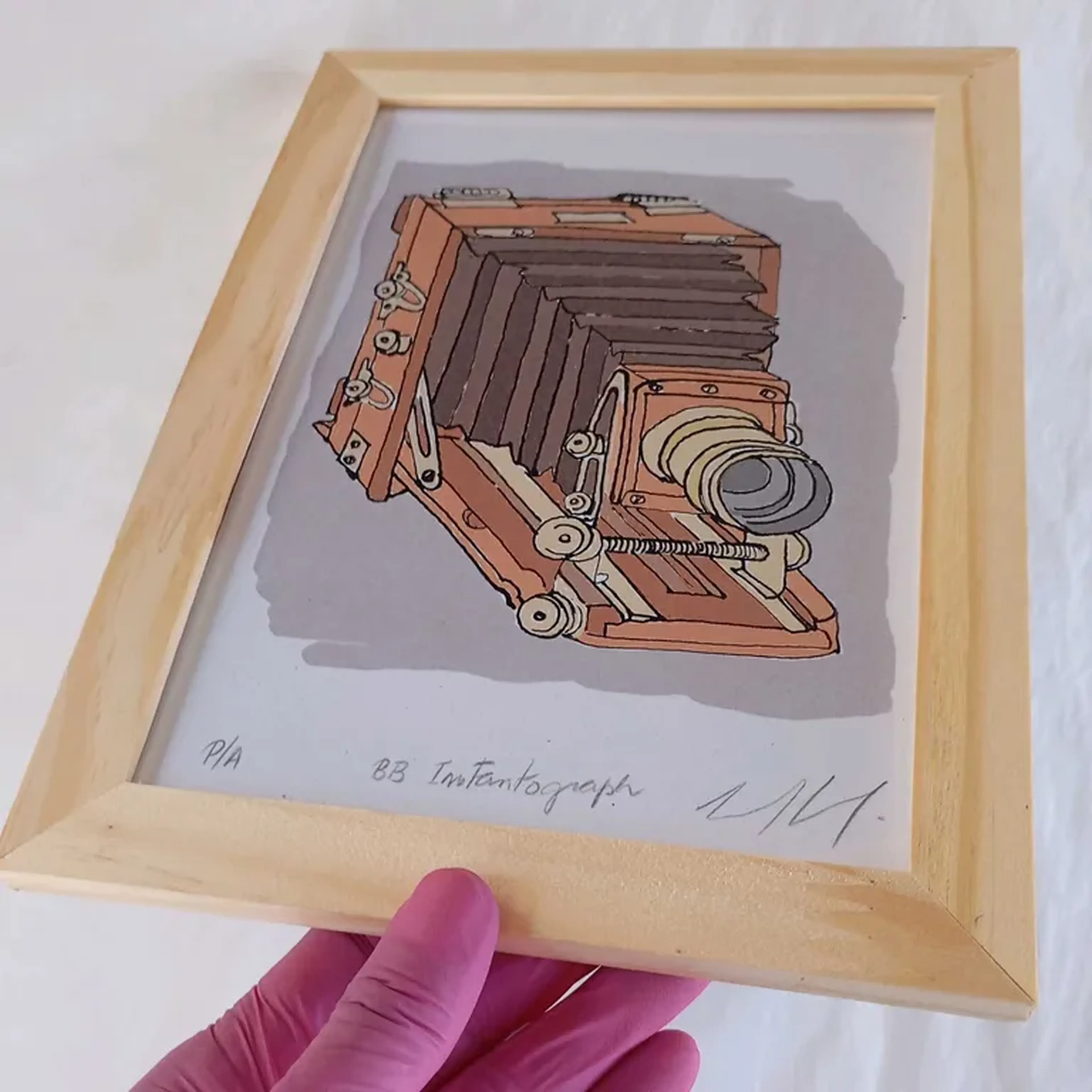 We Love Cameras - Lancaster - 15x21 cm moldura plana imagem