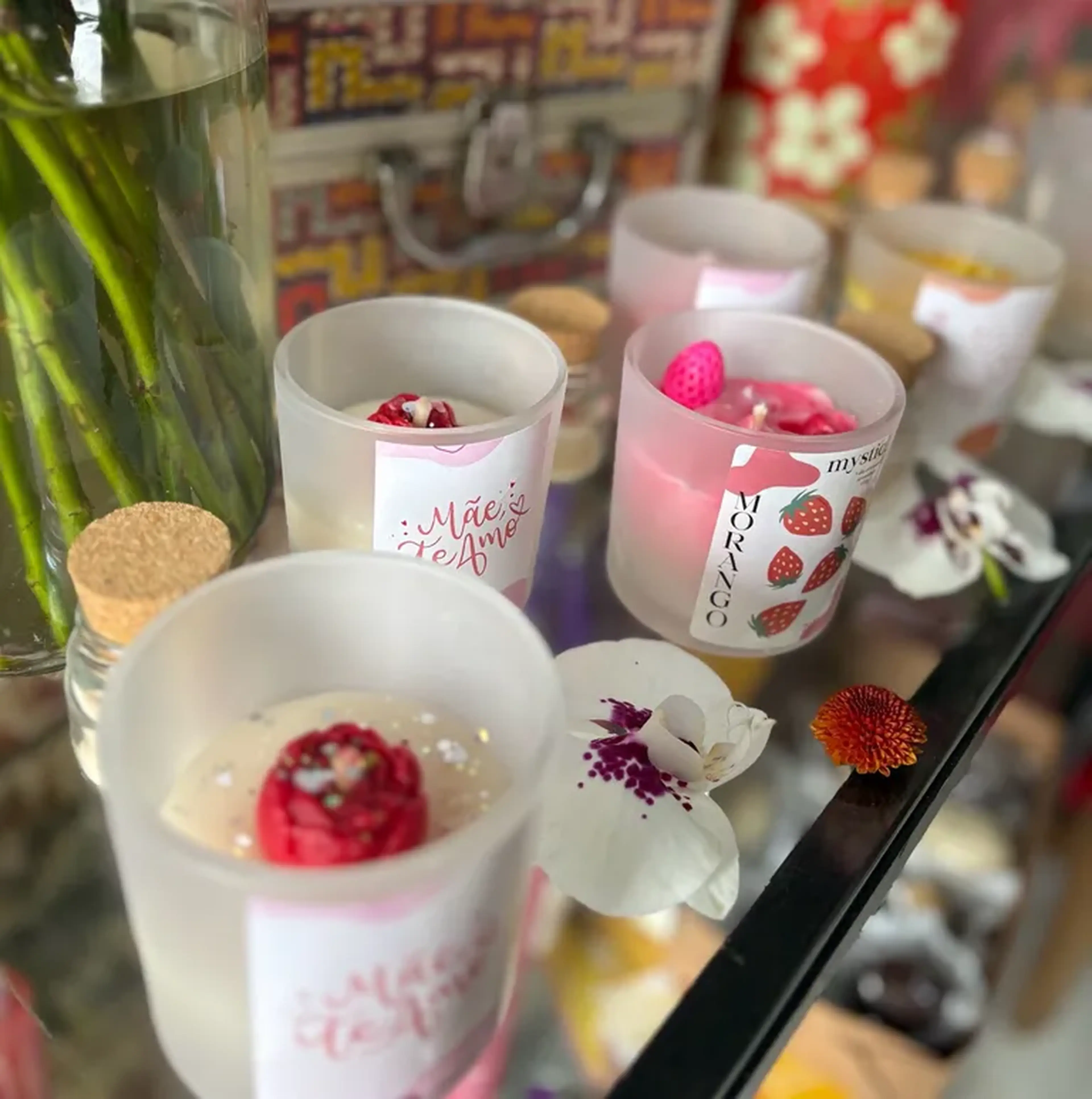 Vela aromática grande imagem