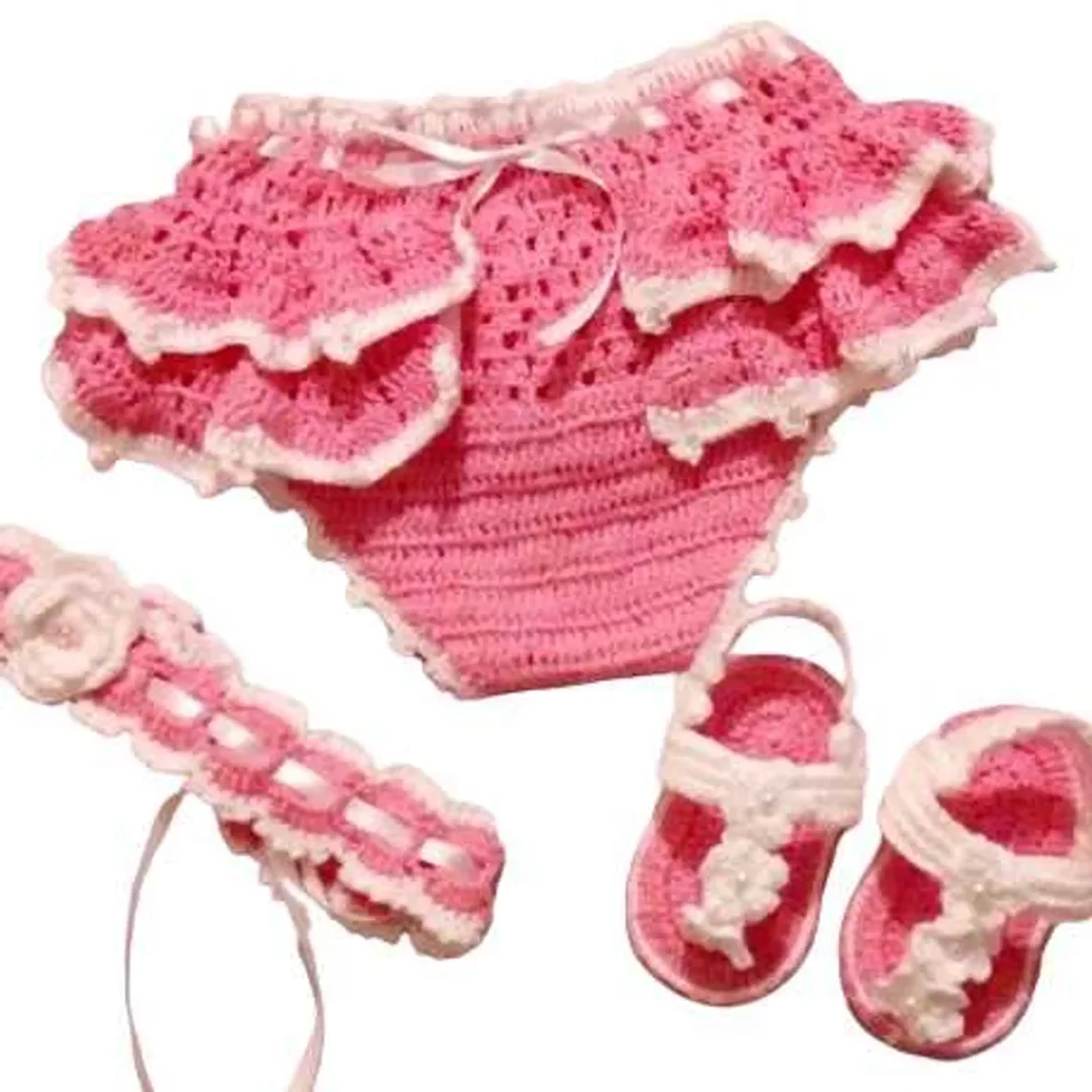 Conjunto bunda rica,tiara e sandália imagem