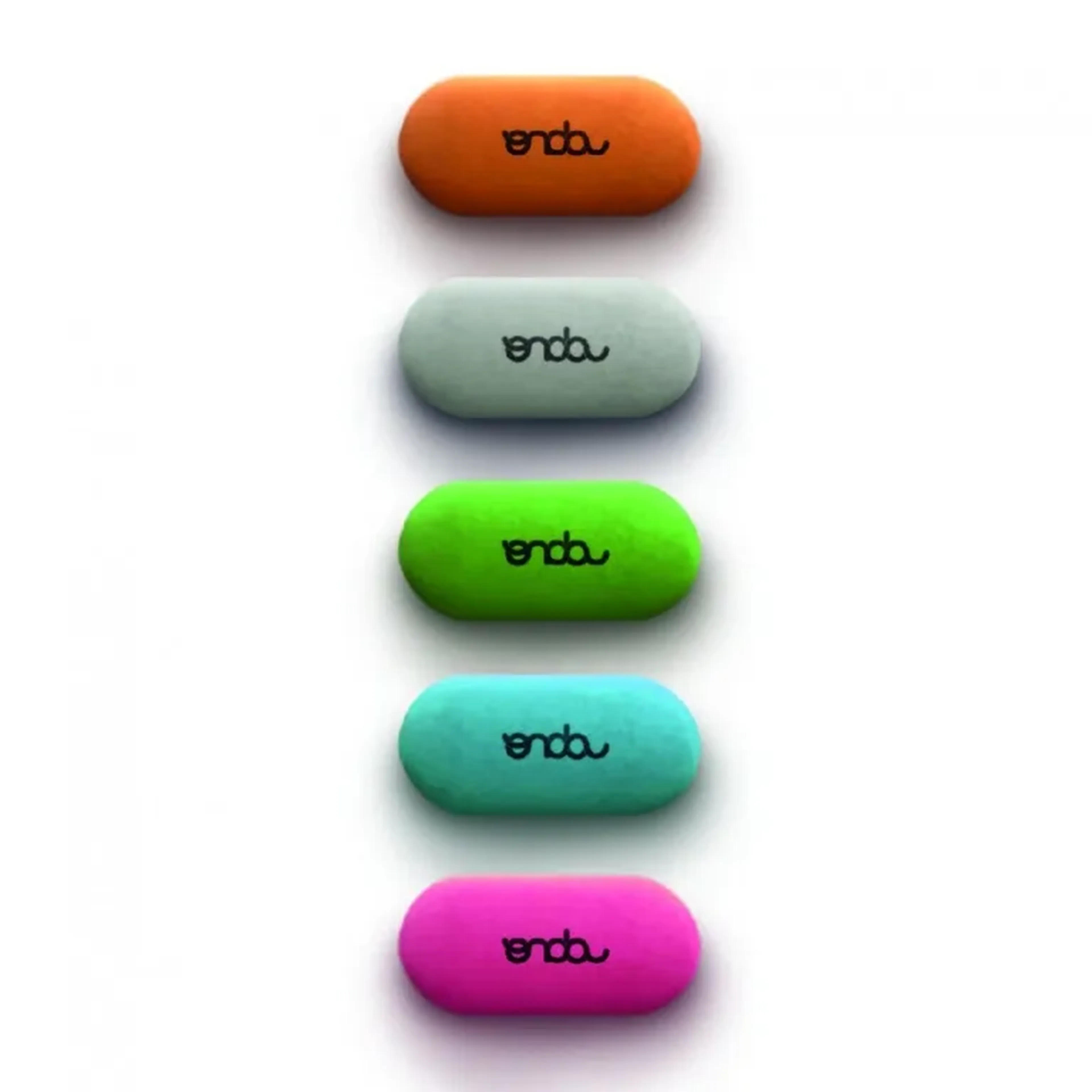 BORRACHA OVAL CORES imagem