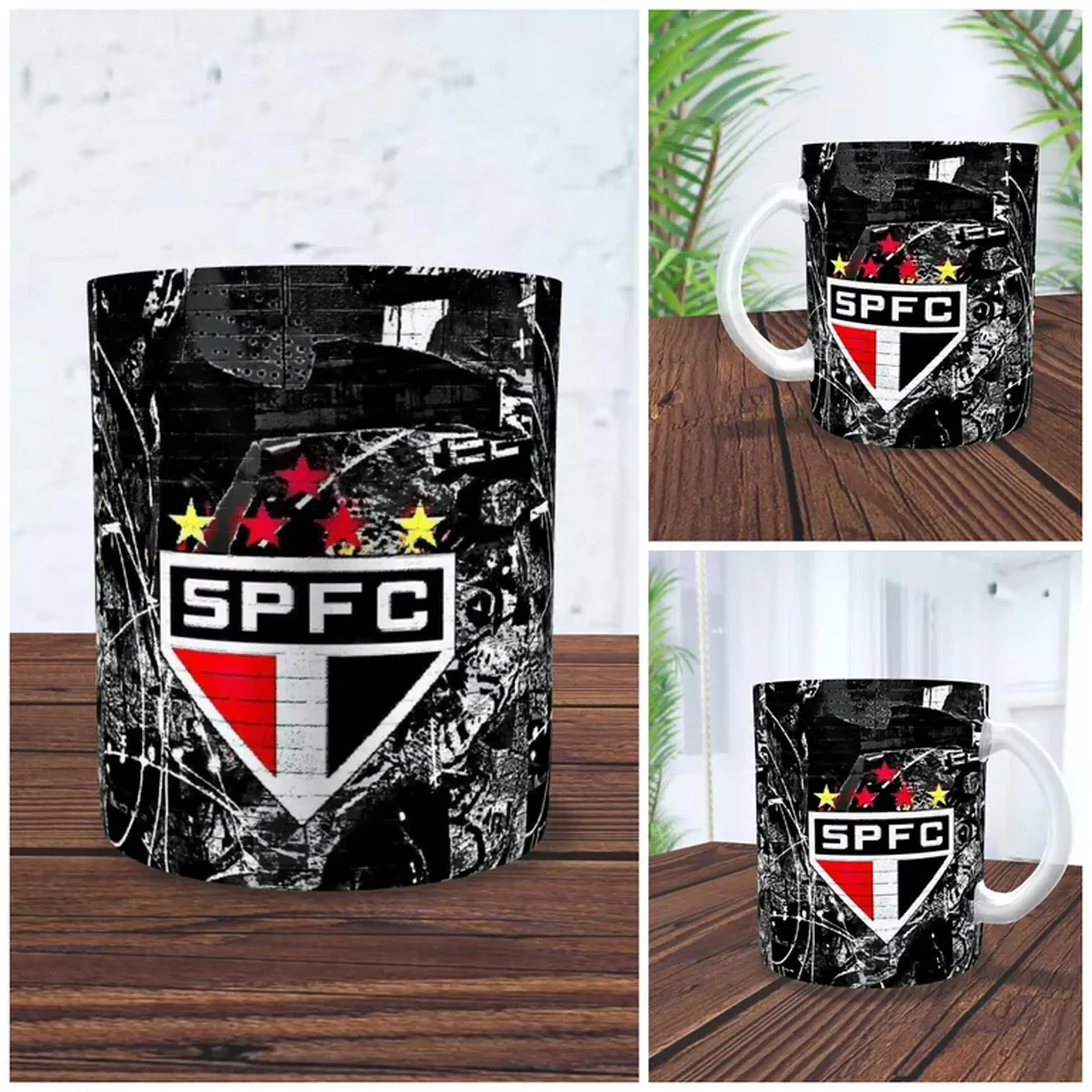 Caneca Chopp São Paulo 325ml Vidro + Caixa imagem