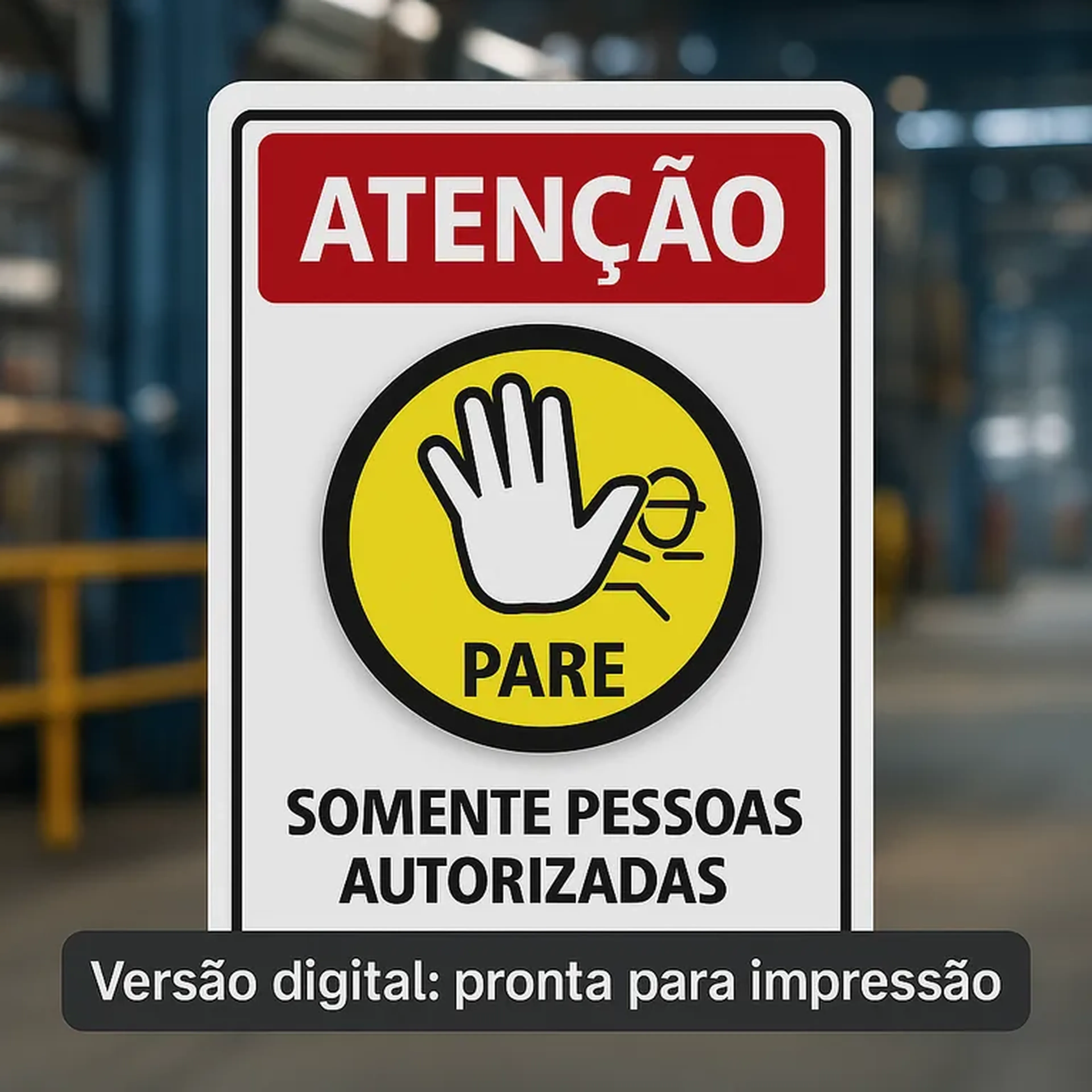 📋 Placa Digital PARE - Pessoas Autorizadas imagem