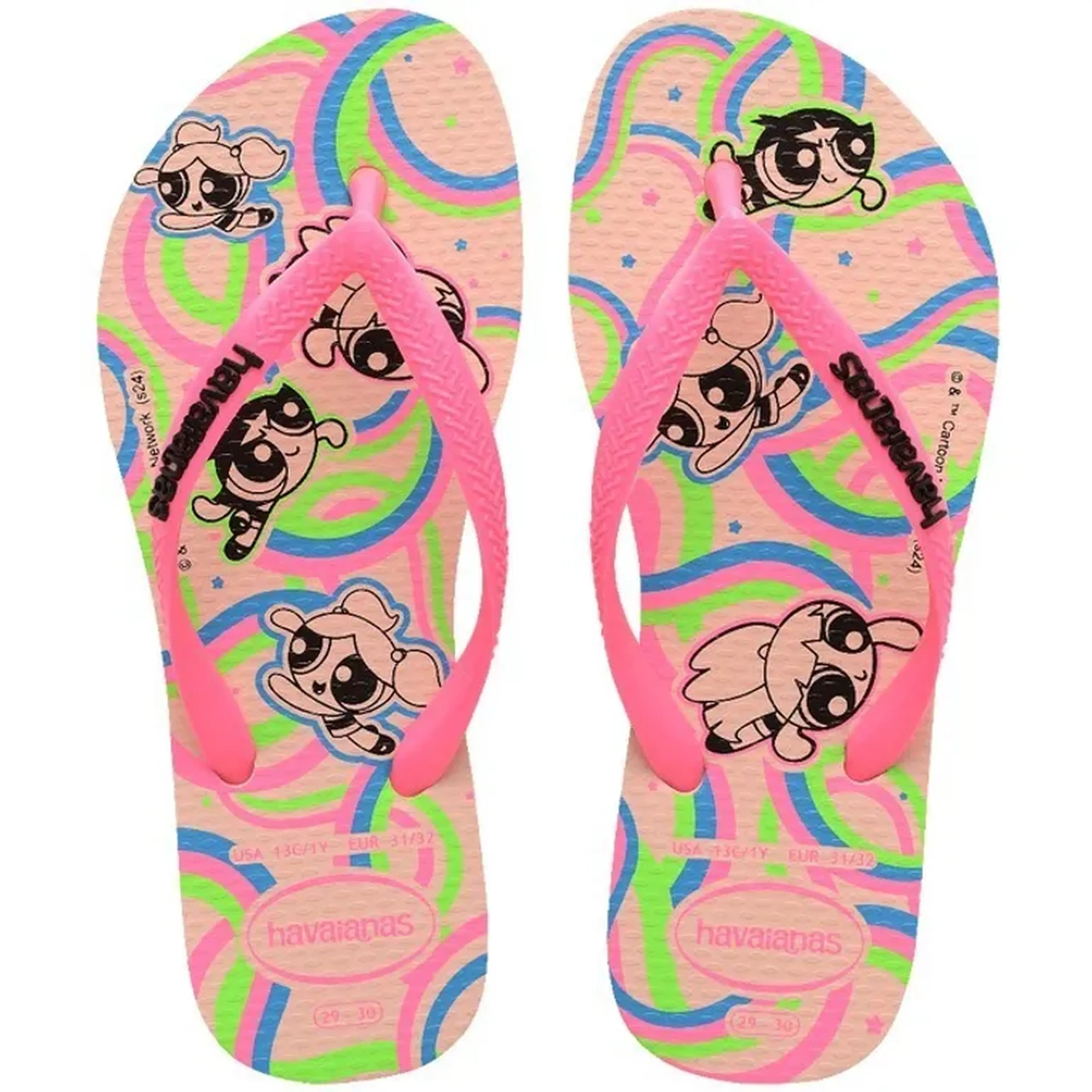 Chinelo Havaianas Kids Slim Powerpuff Girls imagem