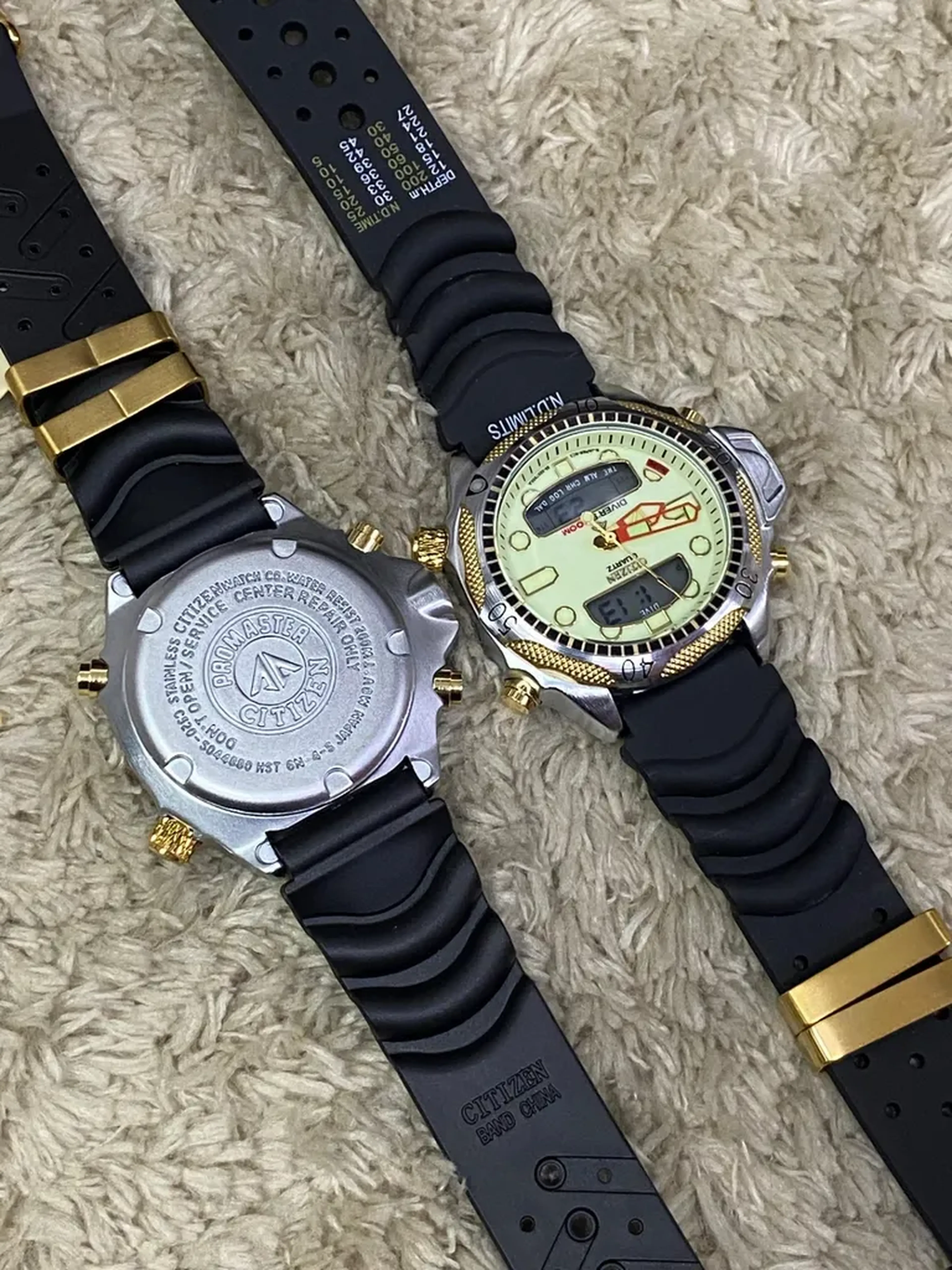 Citzen aqualand c500 Série ouro aprova dágua todas cores imagem