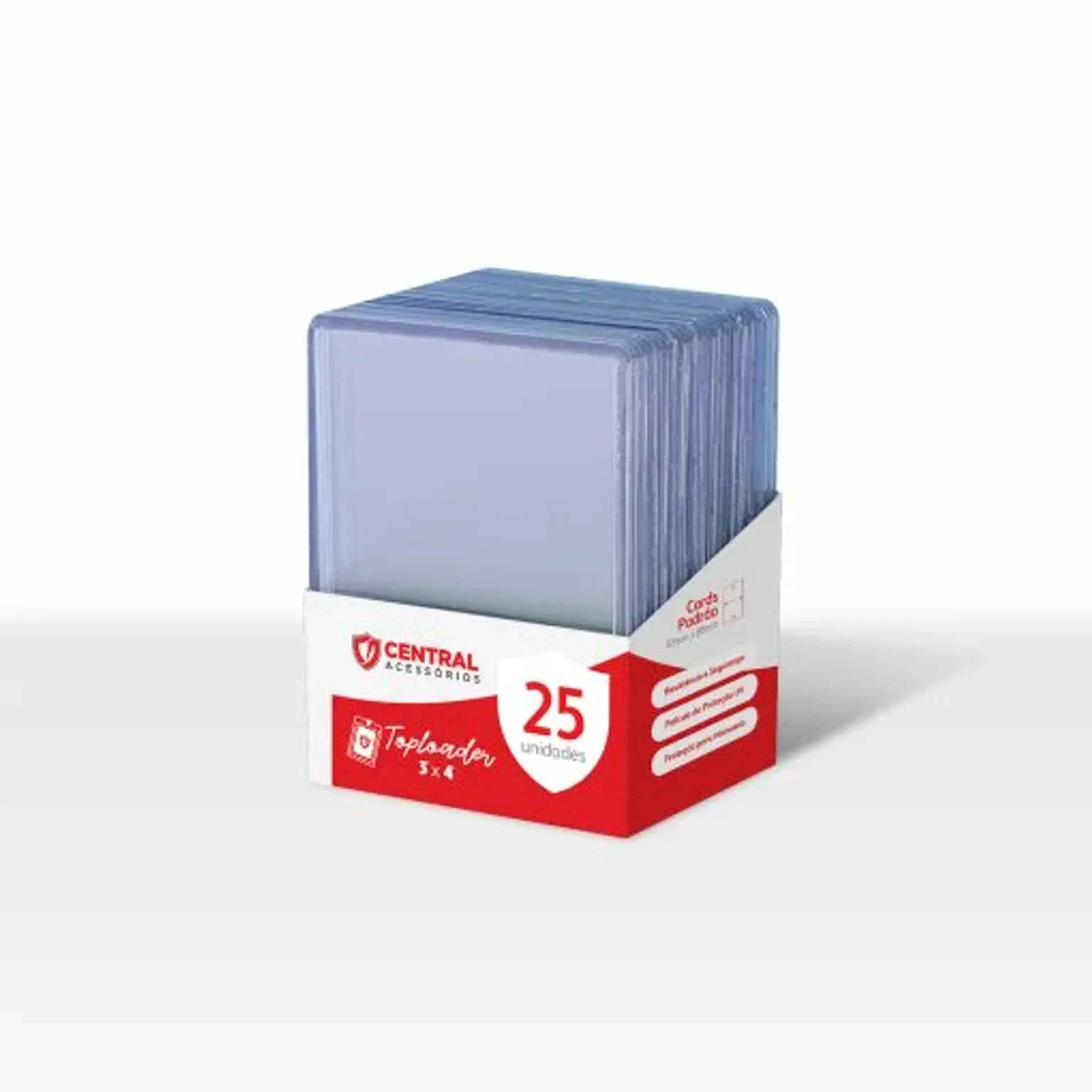 Central - Top Loader Translúcido - Rígido (25 unidades) imagem