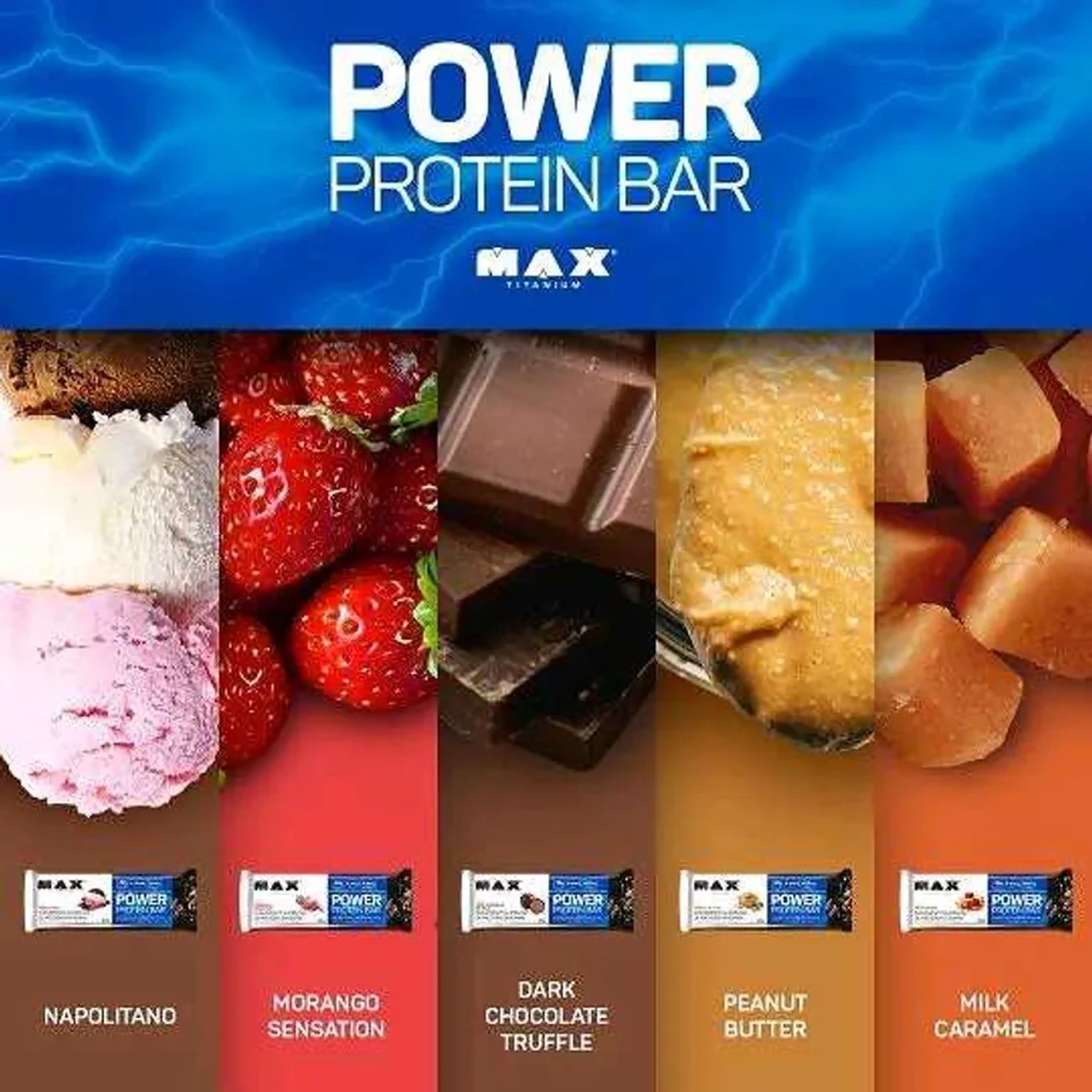 Power Protein Bar - Max Titanium imagem