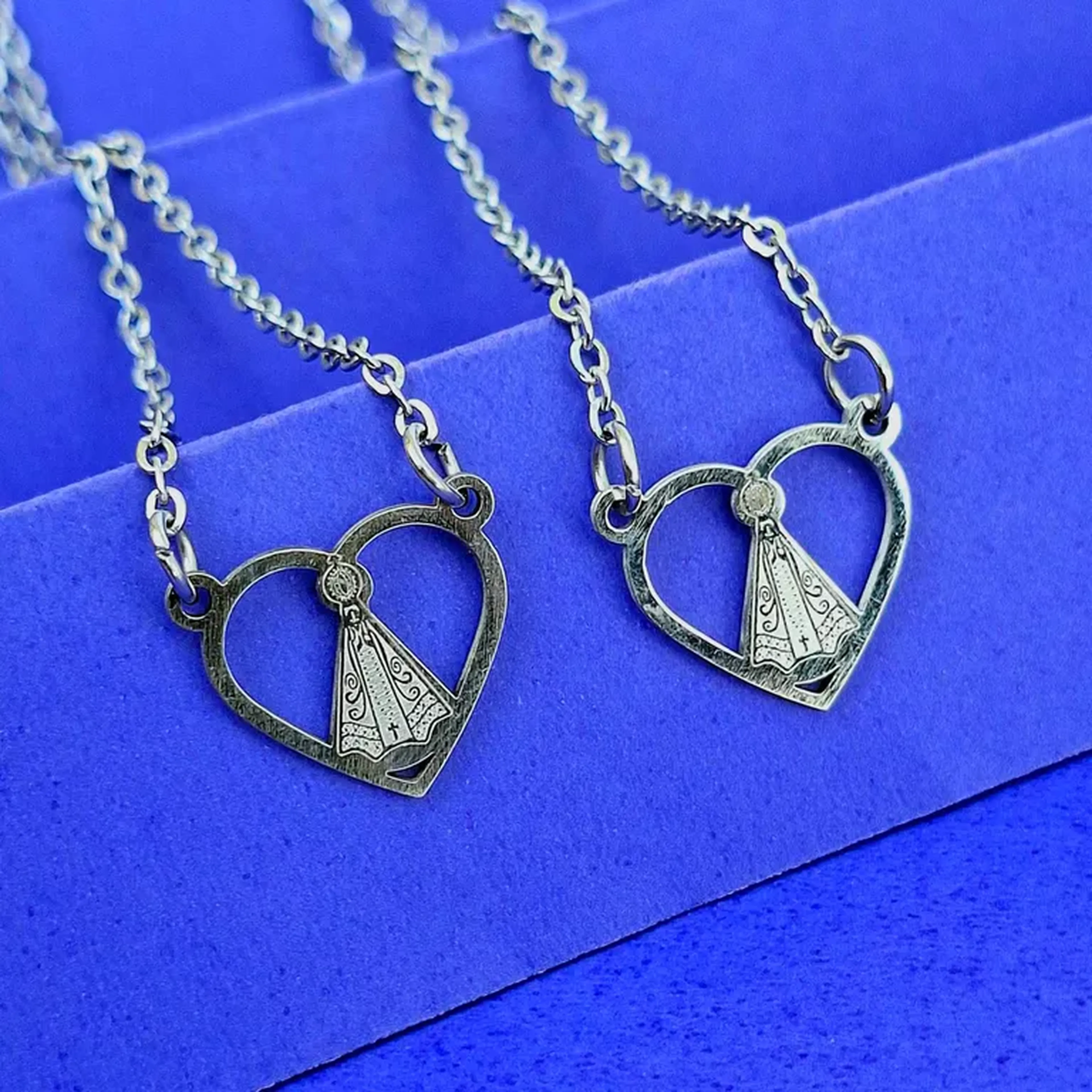 Escapulário Nossa Senhora Coração Vazado 100020 imagem