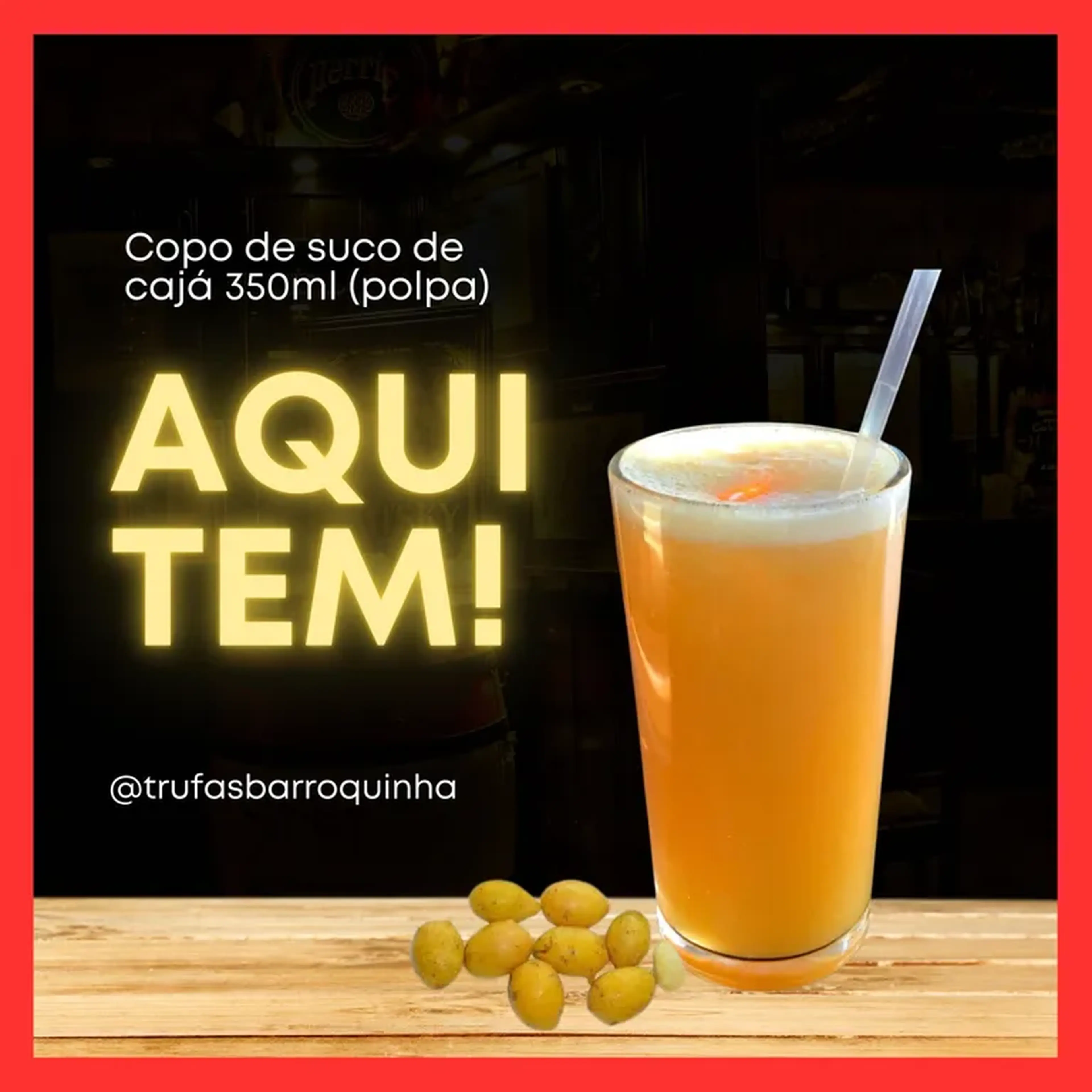 Copo de suco de Cajá - 350ml imagem