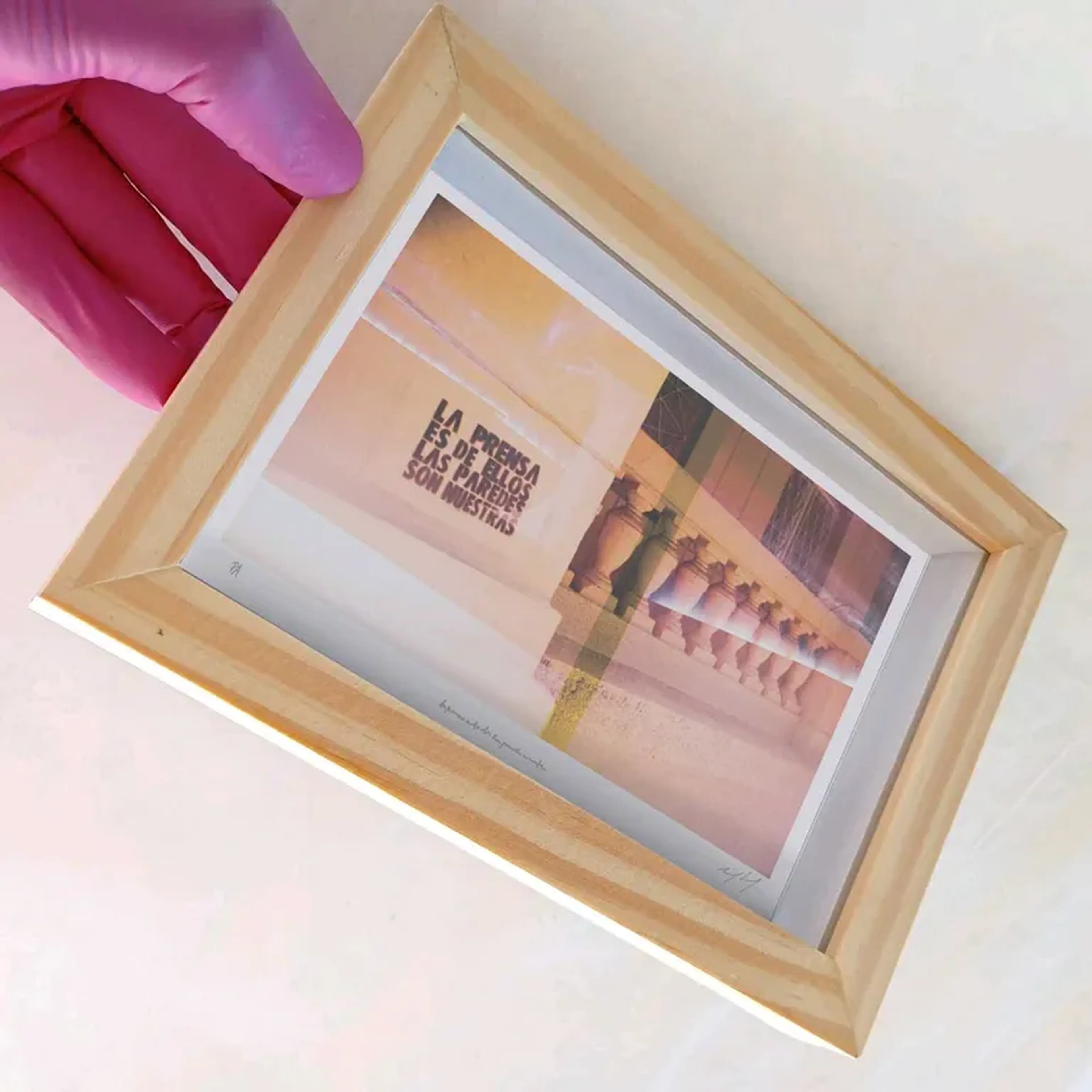 Palávoras - La prensa - 10x15 cm moldura alta imagem