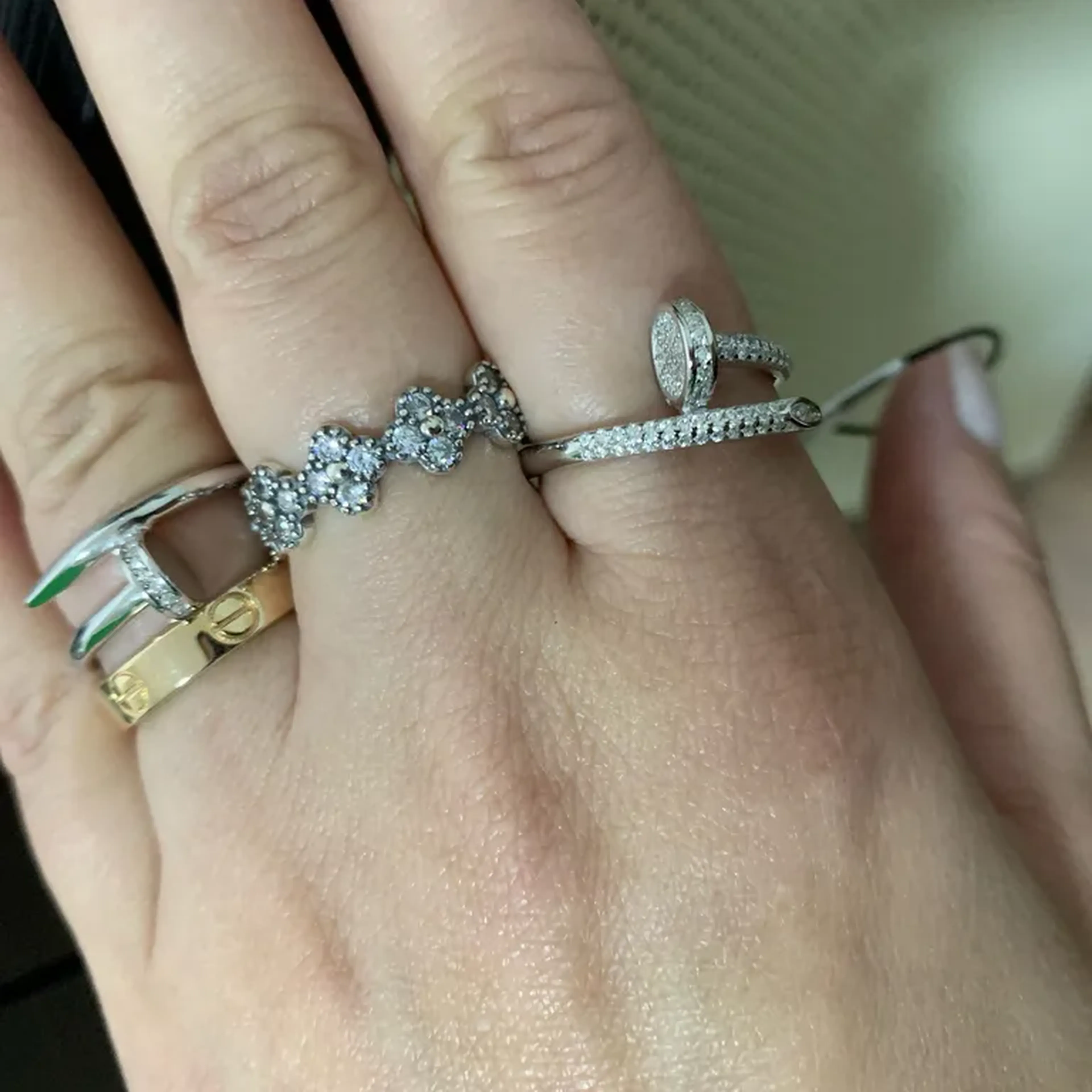 Anel Just - Cravejado (Indicador) imagem