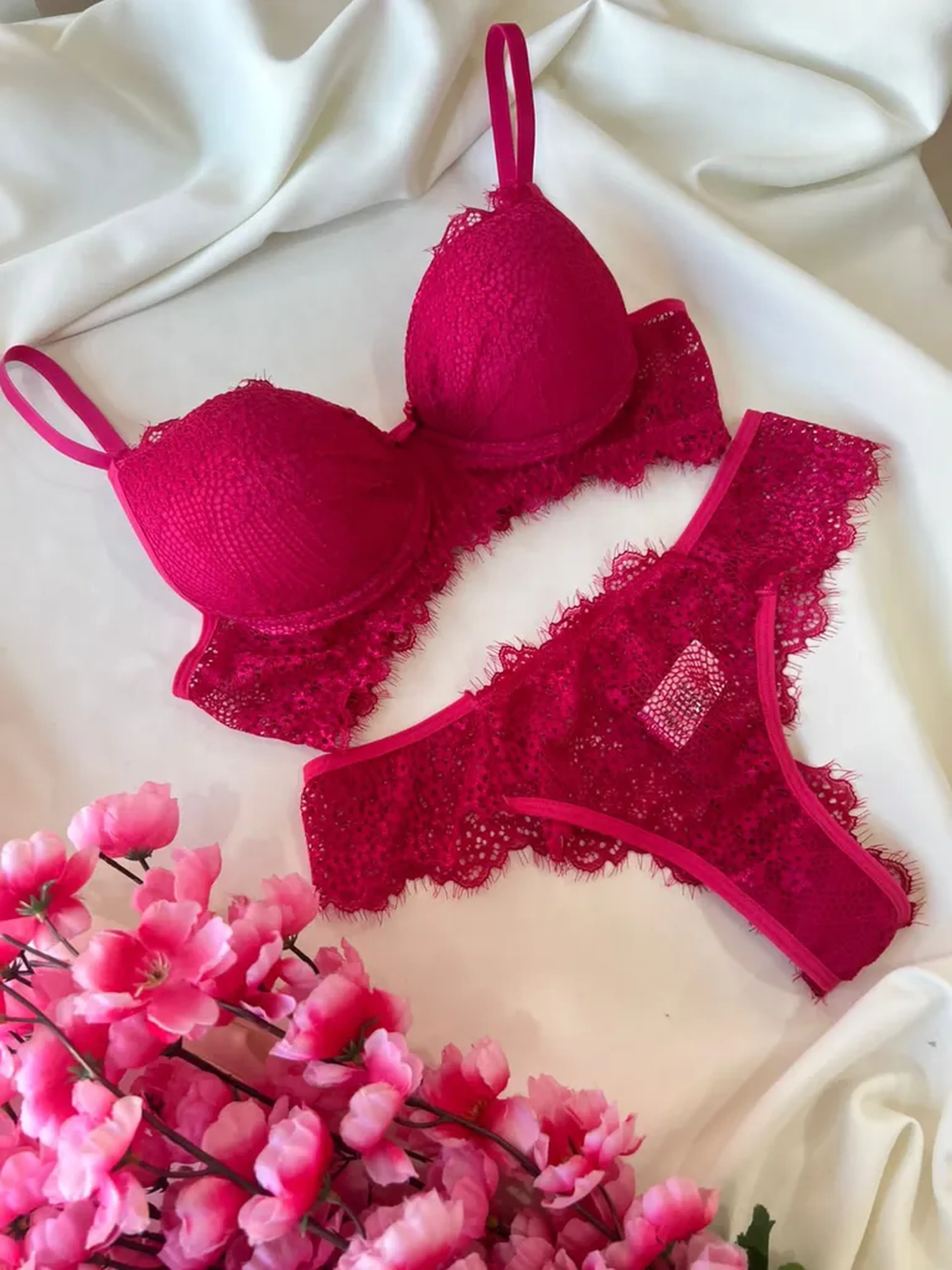 Conj. Noite Serena Rosa Pink imagem