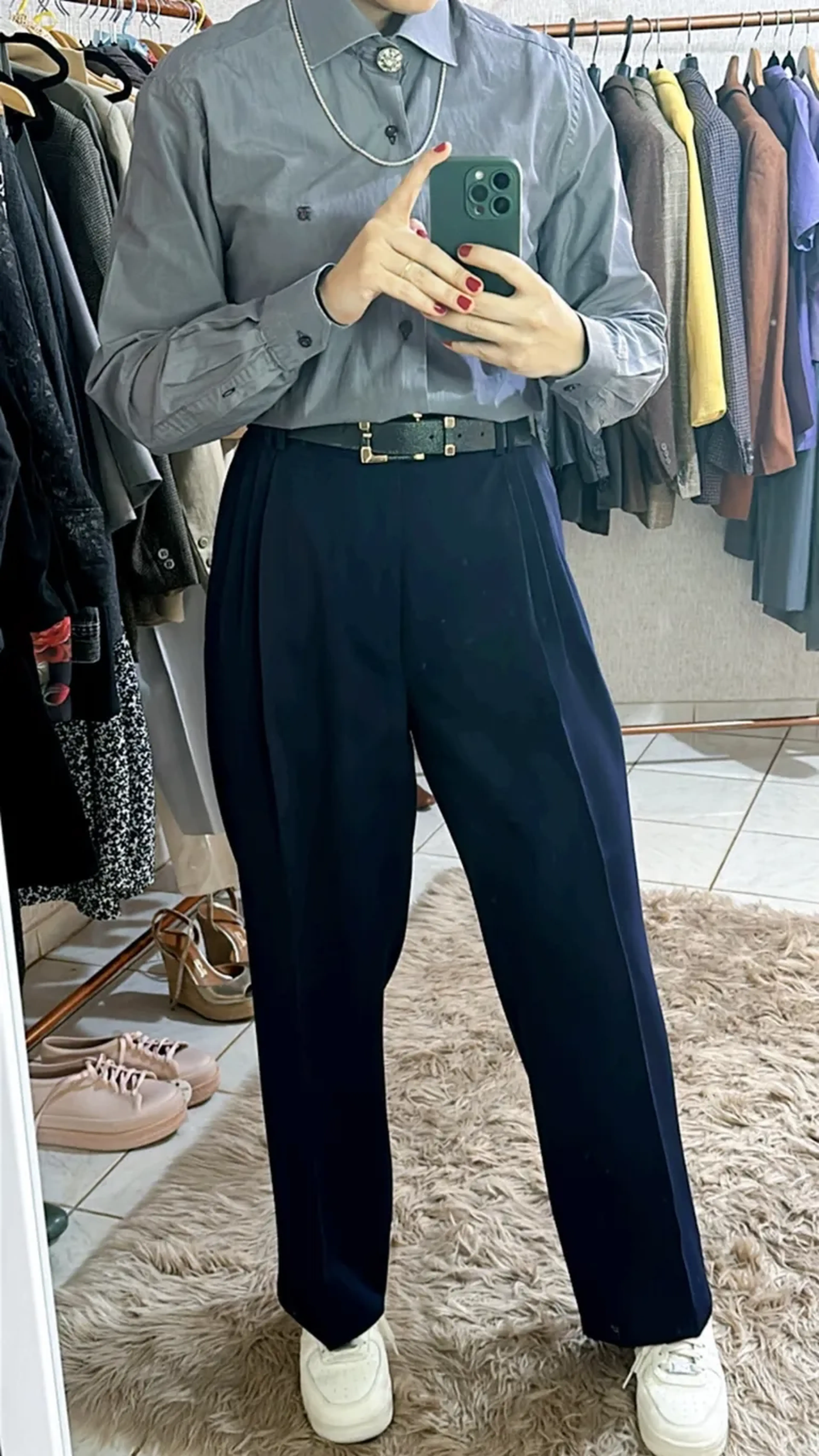Calça alfaiataria Navy imagem