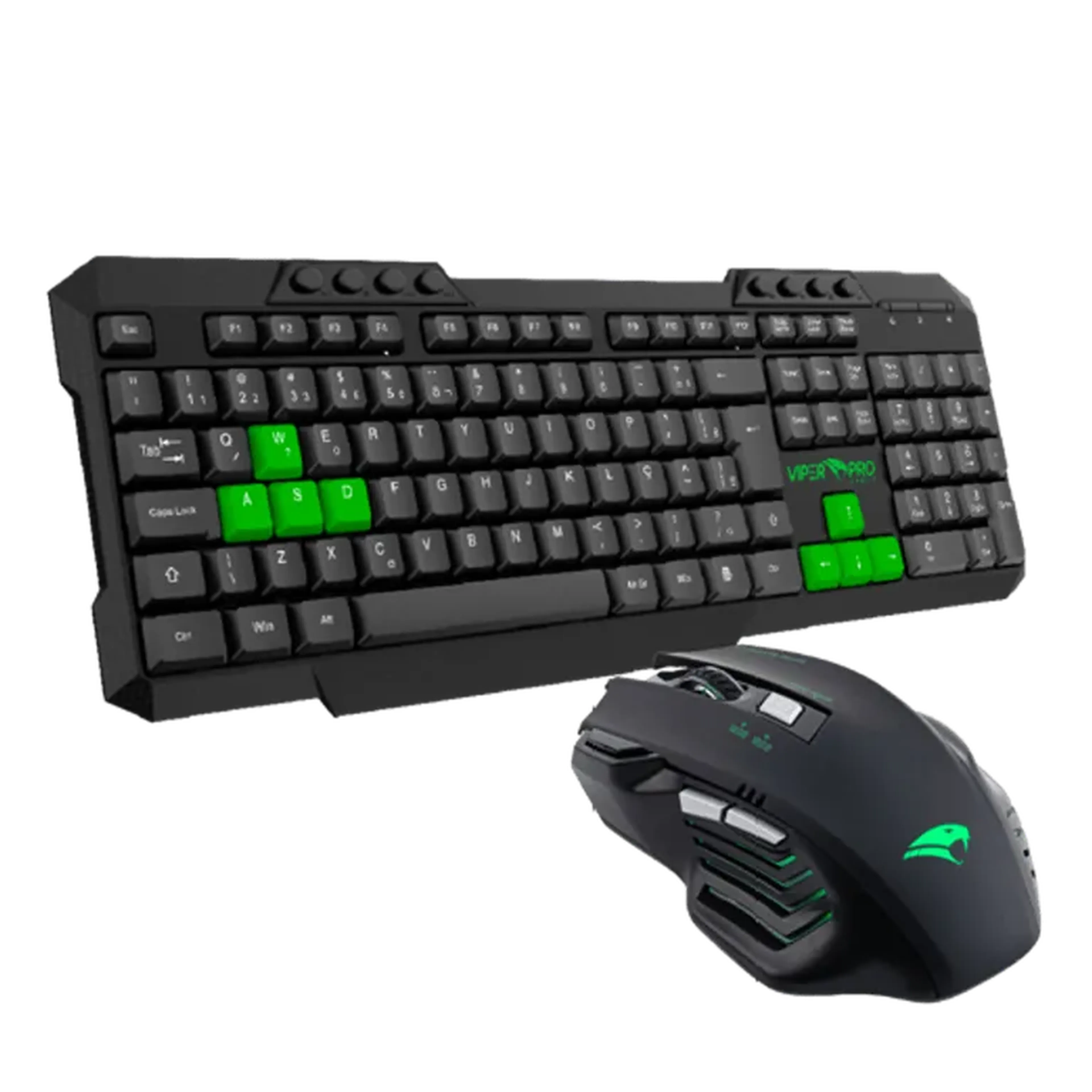 Kit Teclado e Mouse com fio Gamer Viper Pro Python imagem