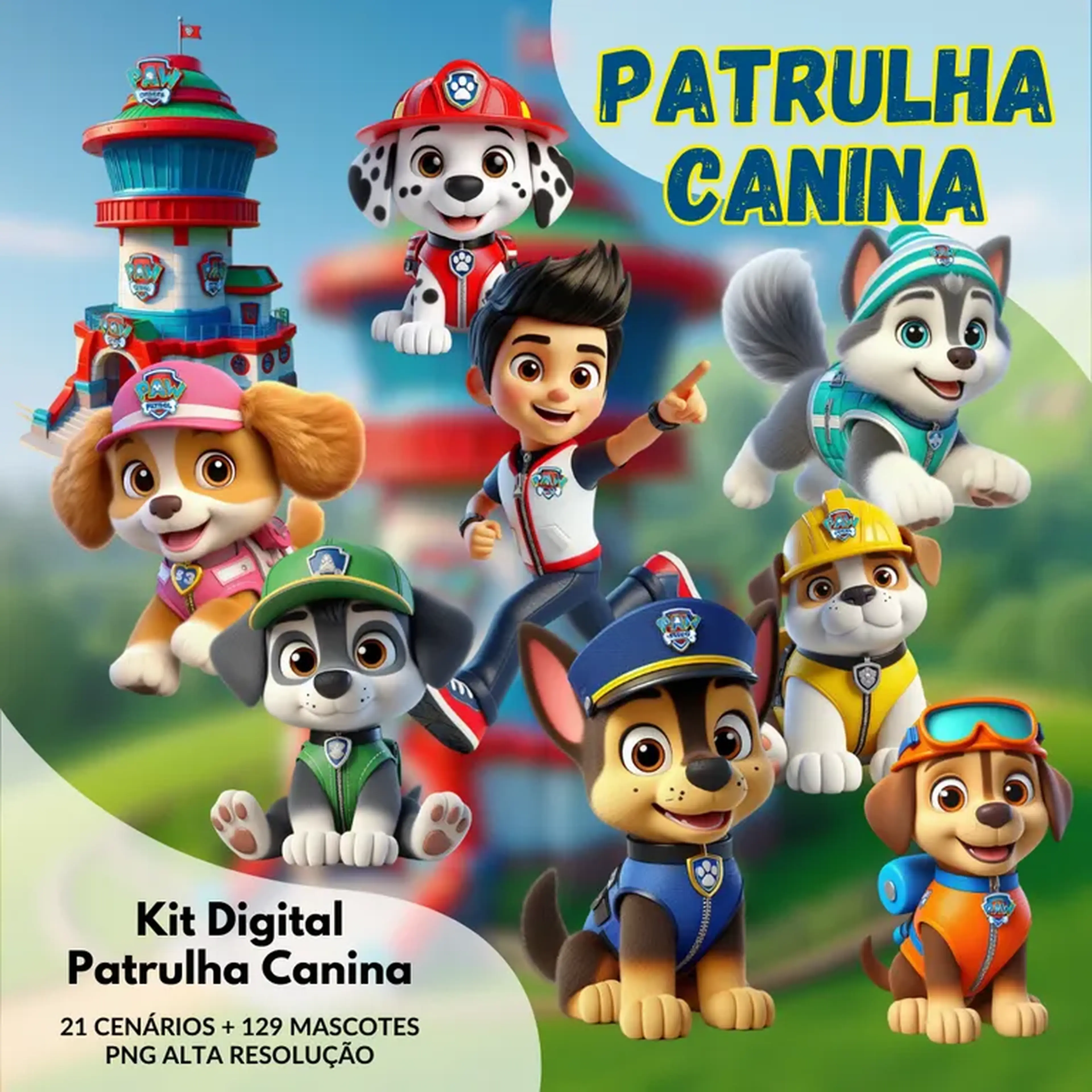 Kit Digital Patrulha Canina imagem