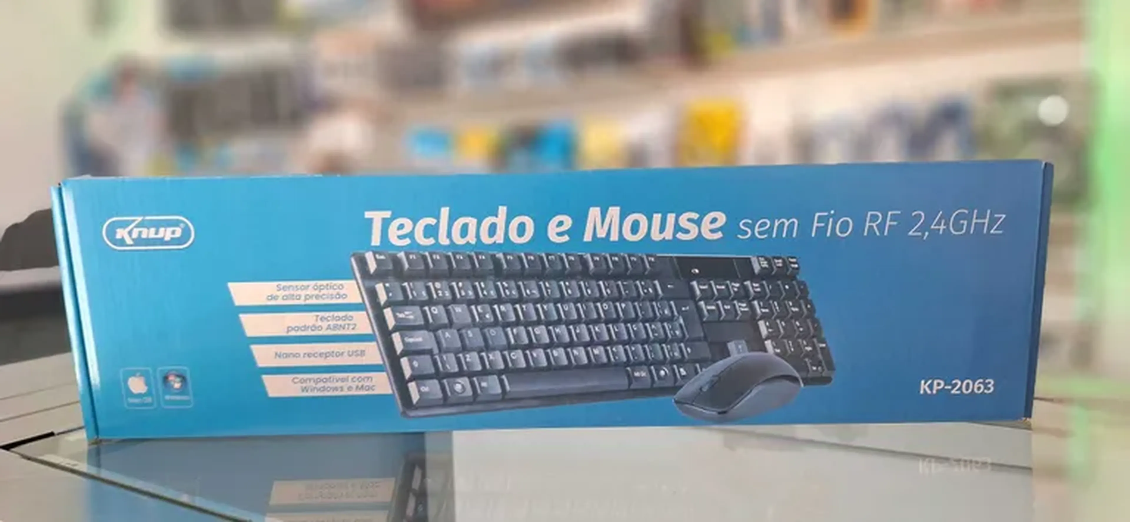 Teclado e Mouse sem Fio imagem