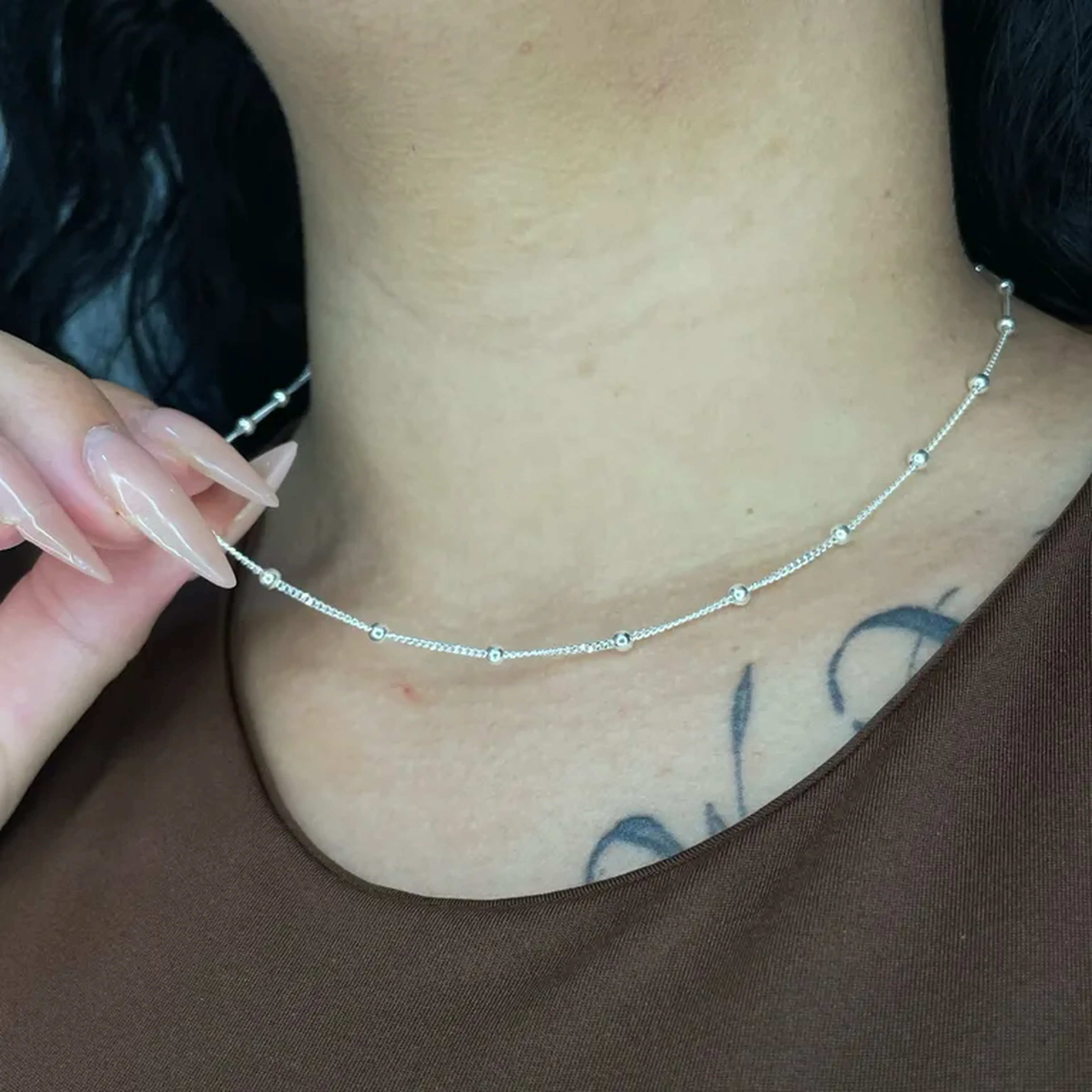 Gargantilha Bola, 45 centímetros imagem