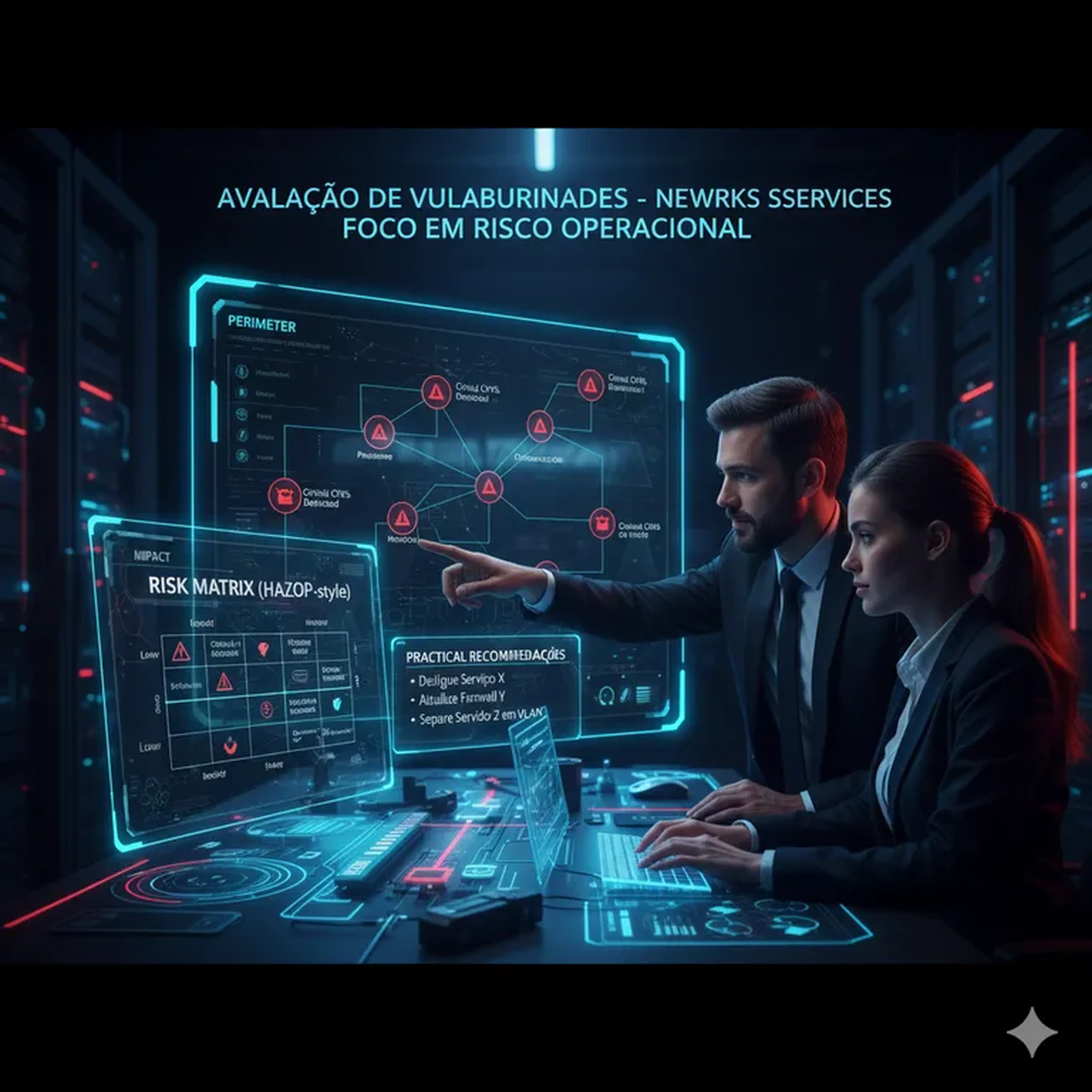 Mapeamento de Vulnerabilidades Críticas (Redes e Serviços) imagem