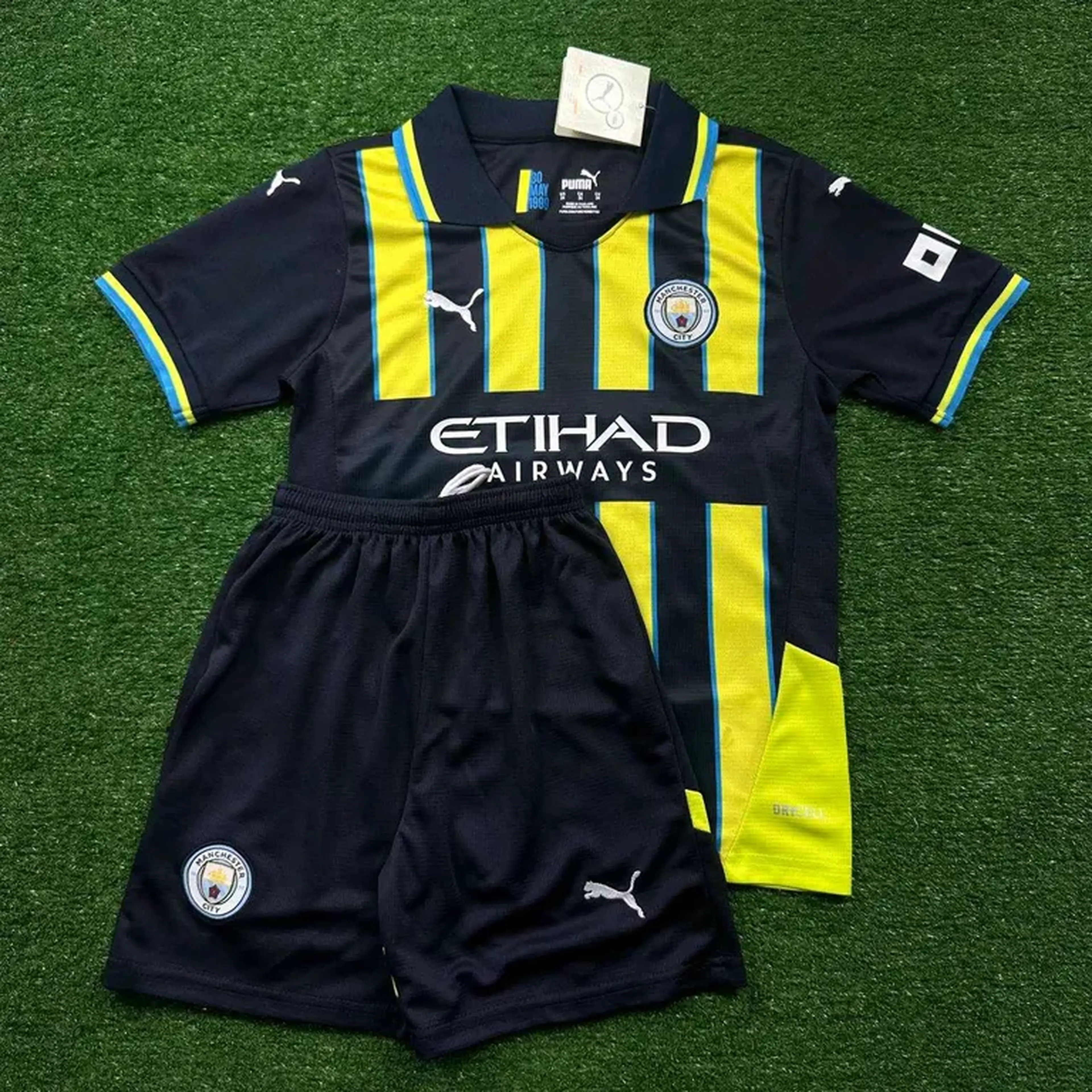 Conjunto Infantil Manchester City Away 24-25 imagem
