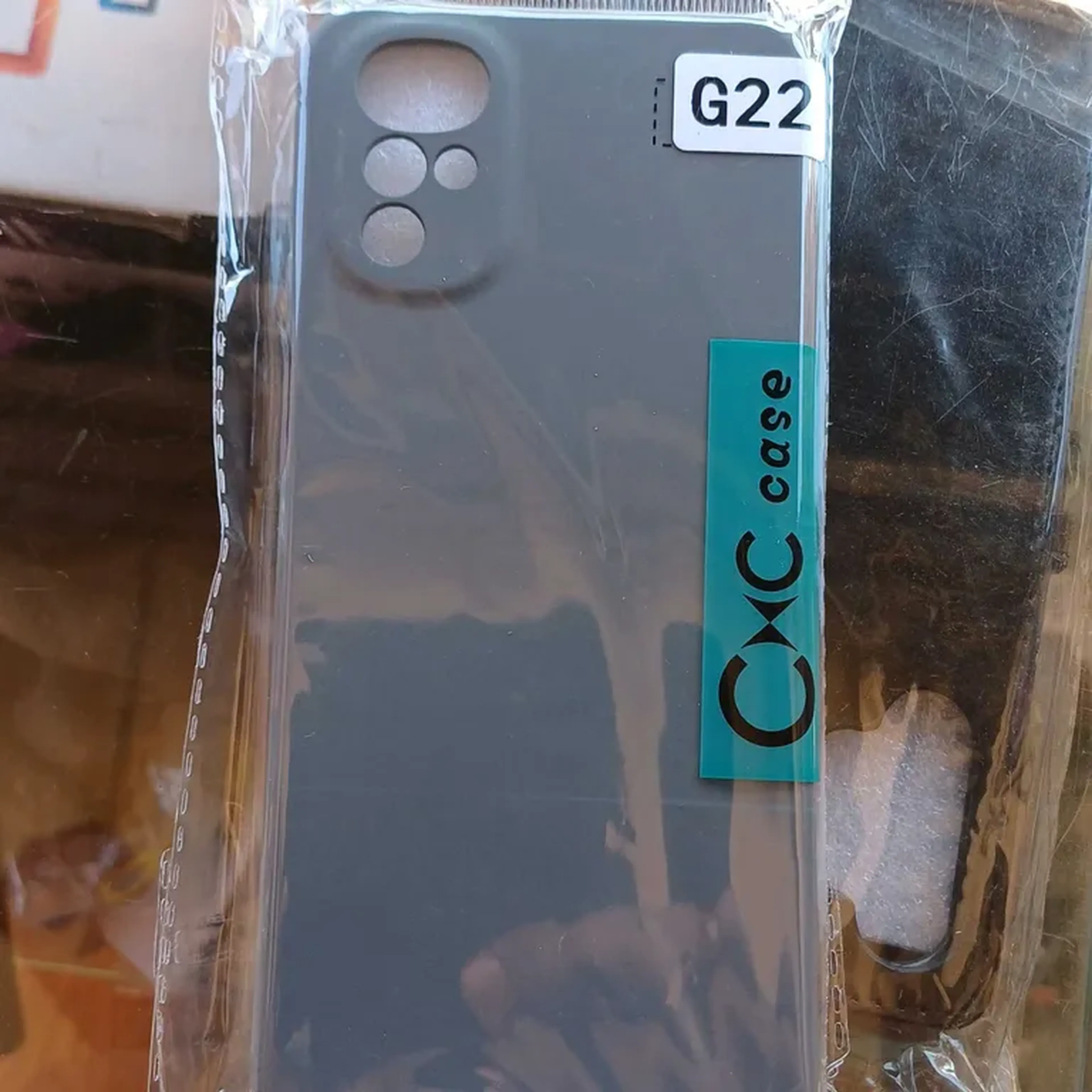 Capinha Moto G22, Silicone Aveludada (Cinza) imagem